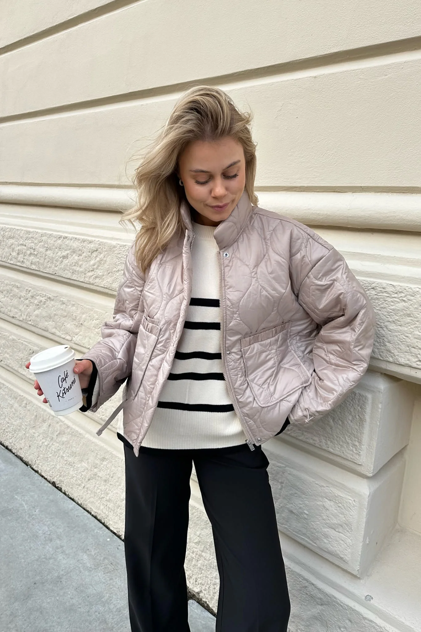 JDYMambo Onion Short Jacket - Simply Taupe - Image 2