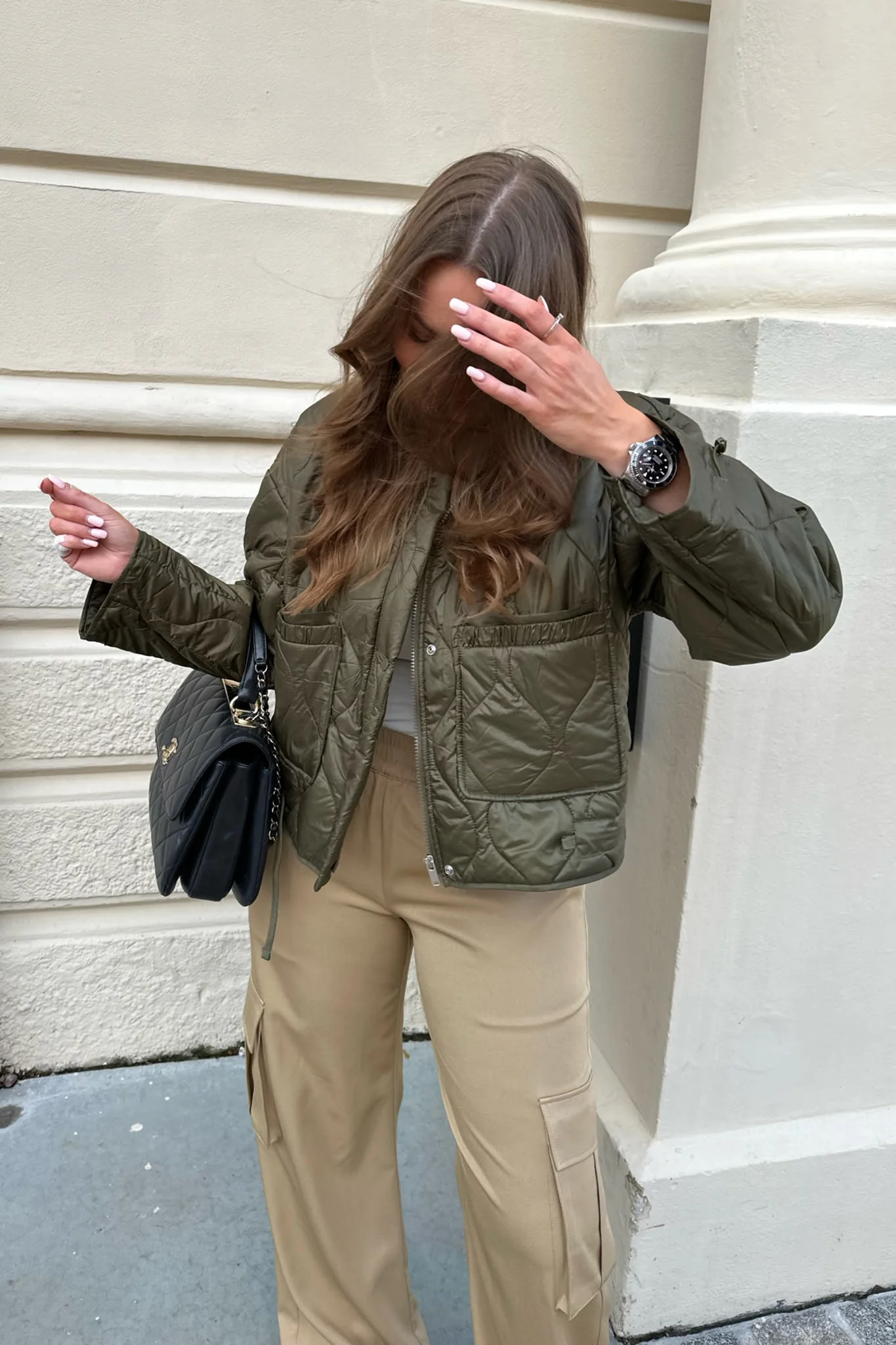 JDYMambo Onion Short Jacket - Dark Olive - Image 2