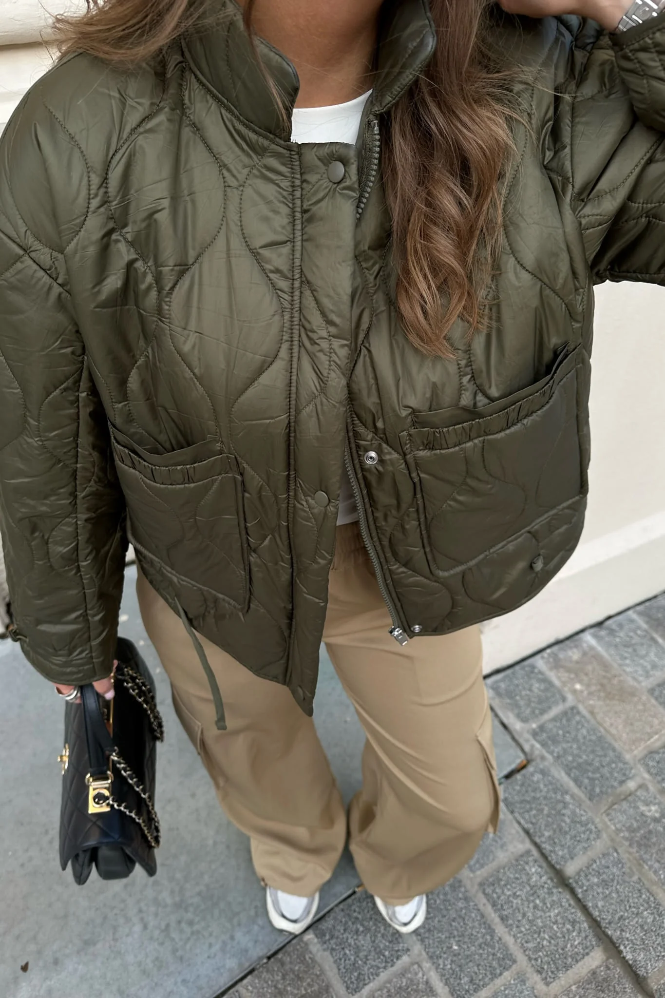 JDYMambo Onion Short Jacket - Dark Olive - Image 3