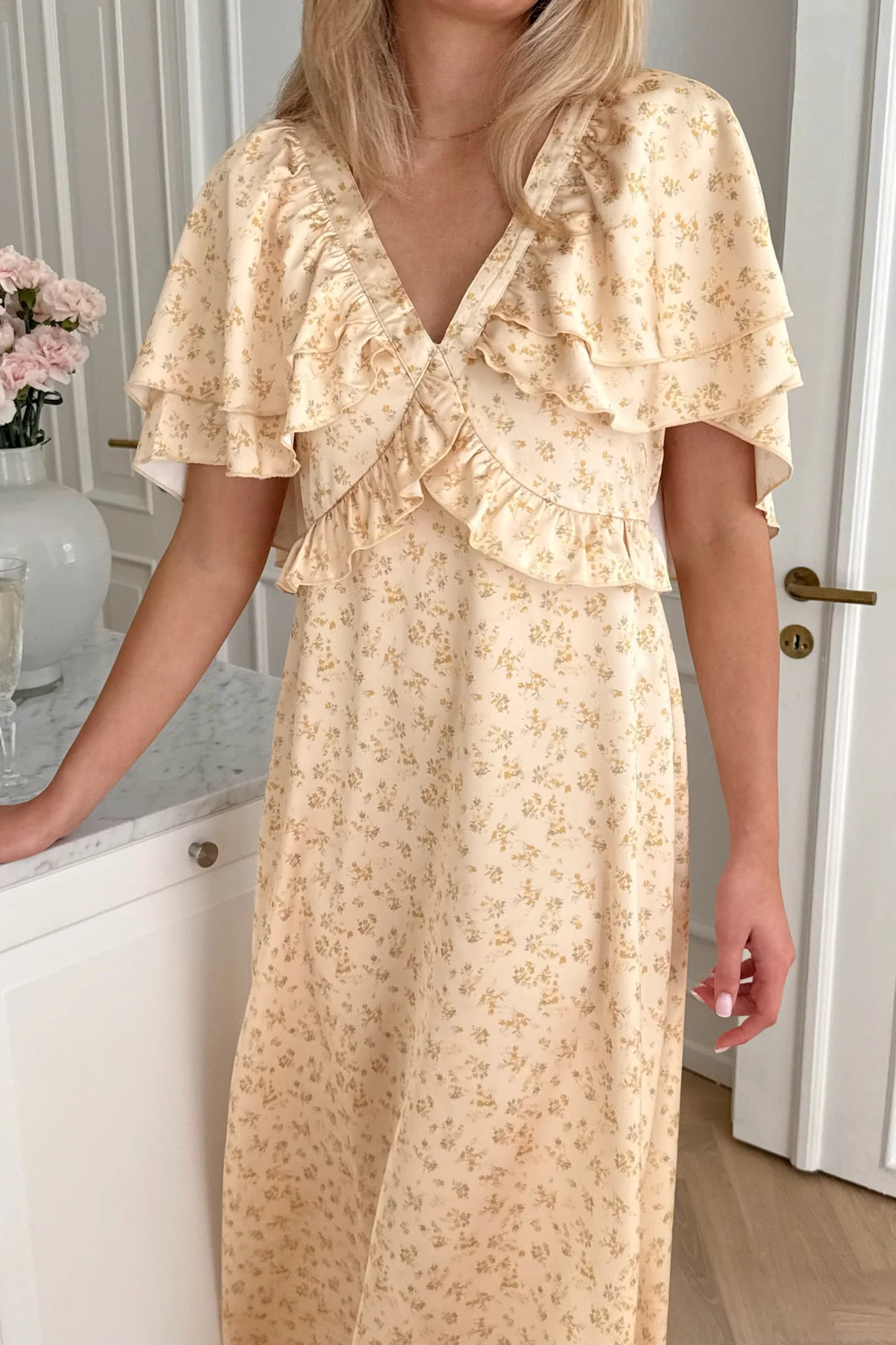 MarthaIC Maxi Dress - Yellow Flower Print - Image 8