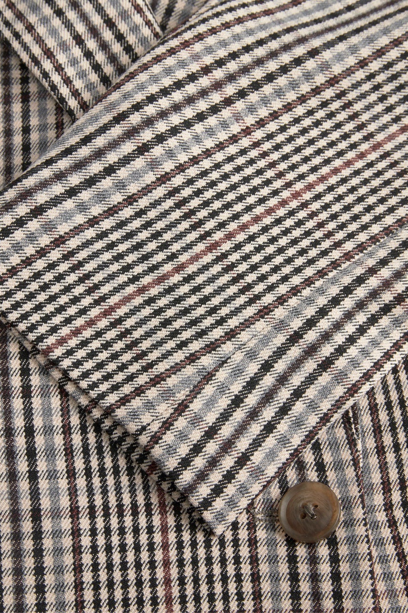 JXMary Check Blazer - Oatmeal Check - Image 10