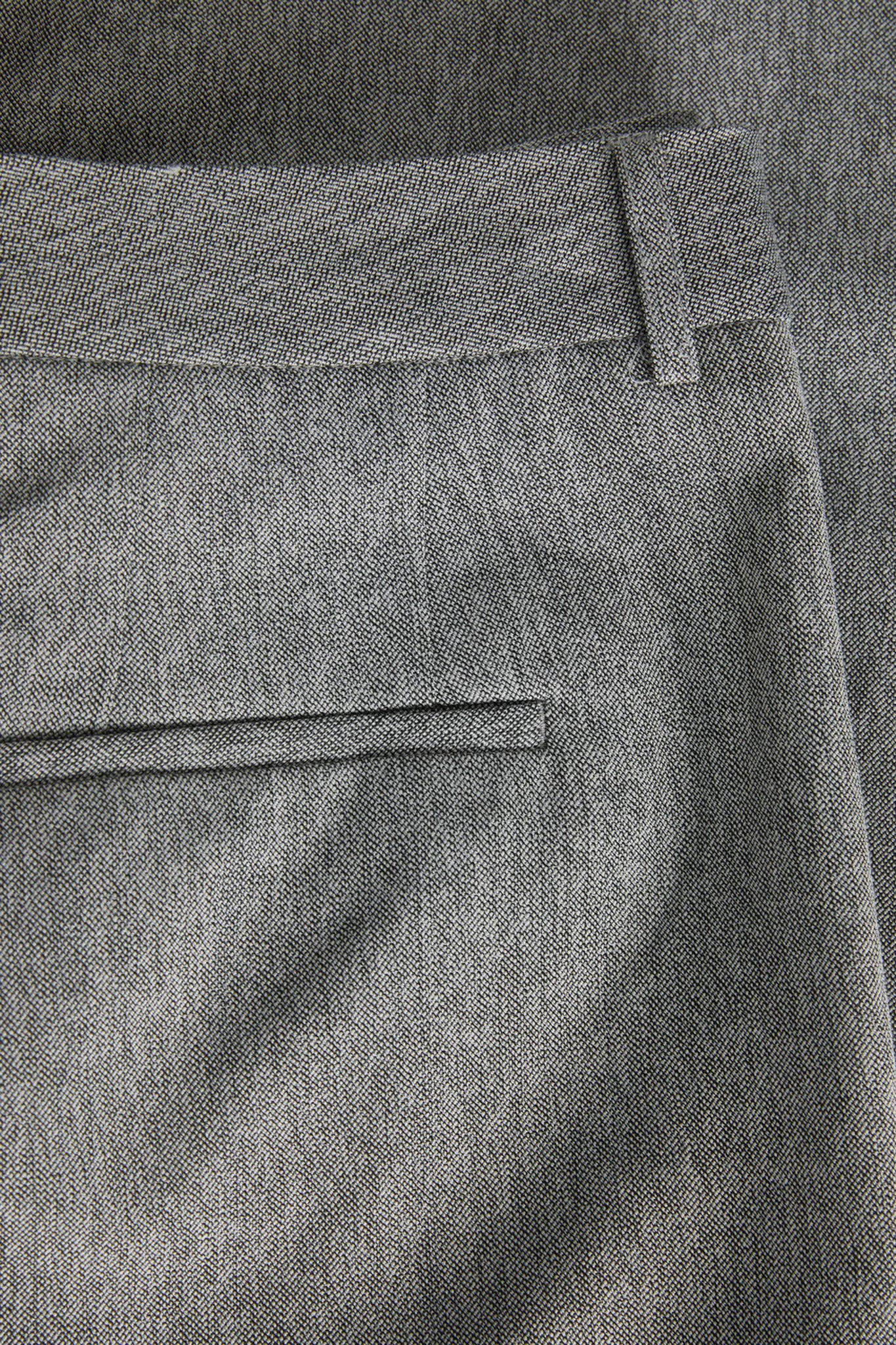 JXMary Melange Regular HW Pants - Dark Grey Melange - Image 9