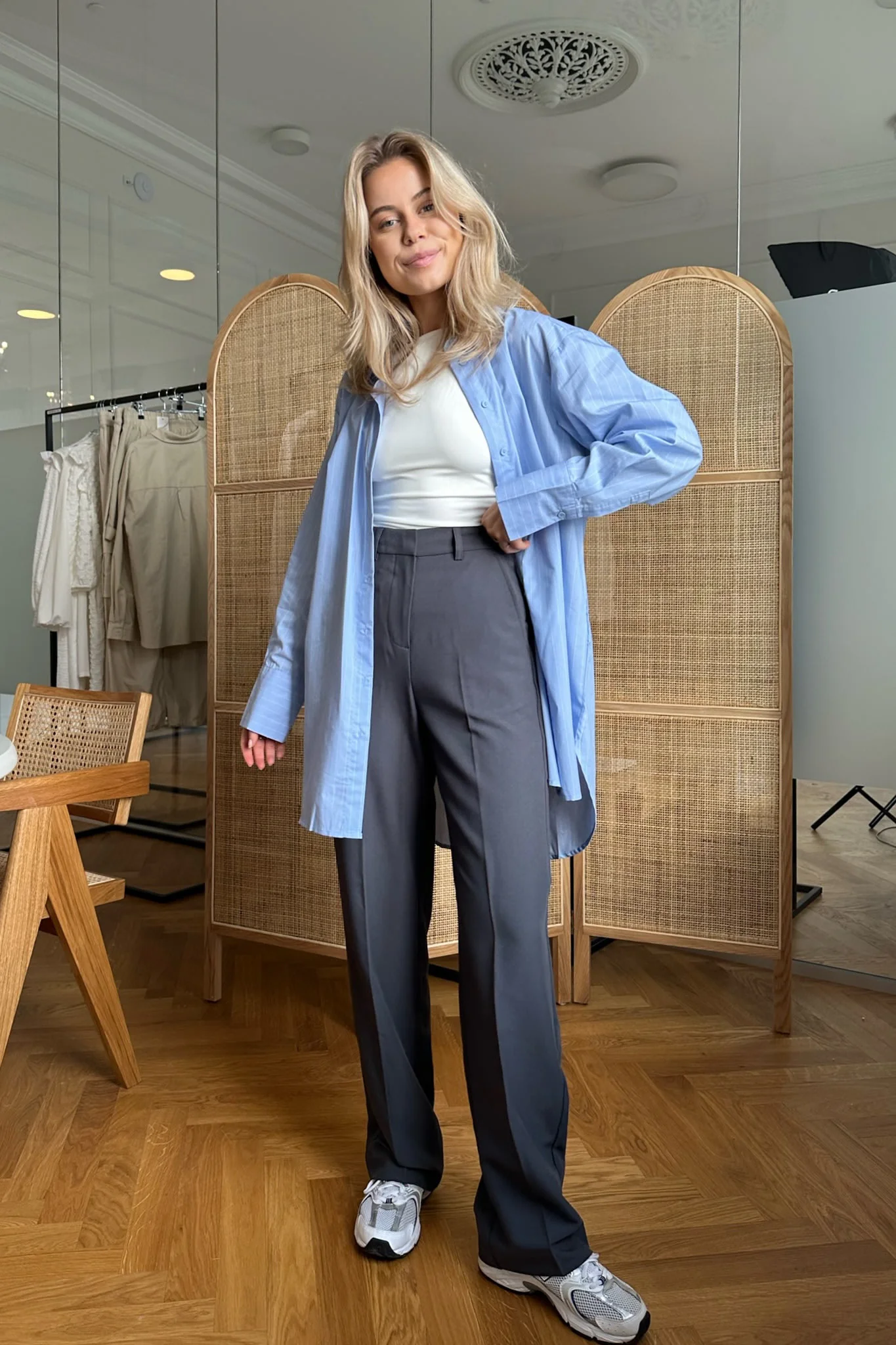 JXMary Regular HW Pant - Asphalt - Image 4