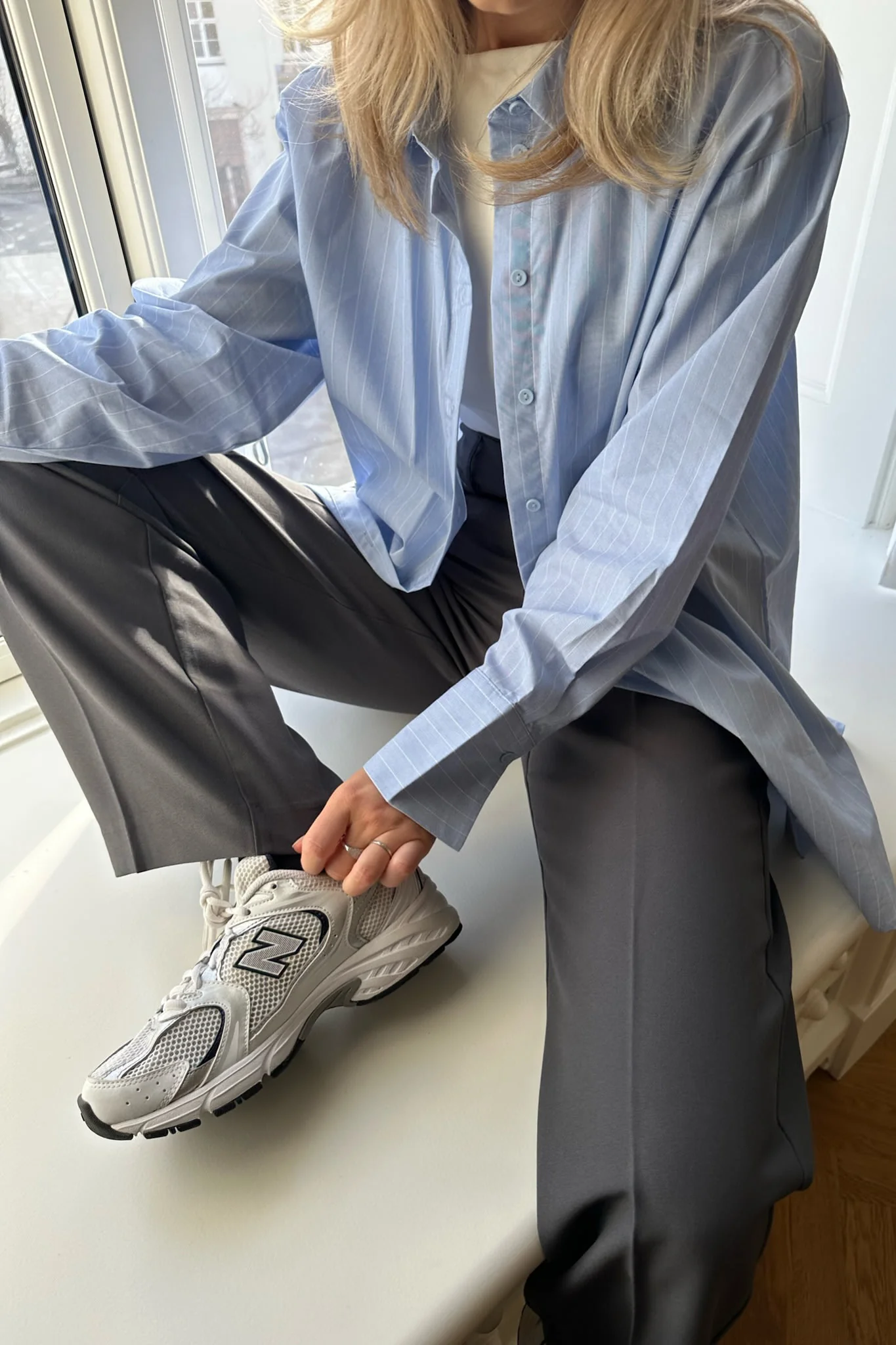JXMary Regular HW Pant - Asphalt - Image 6