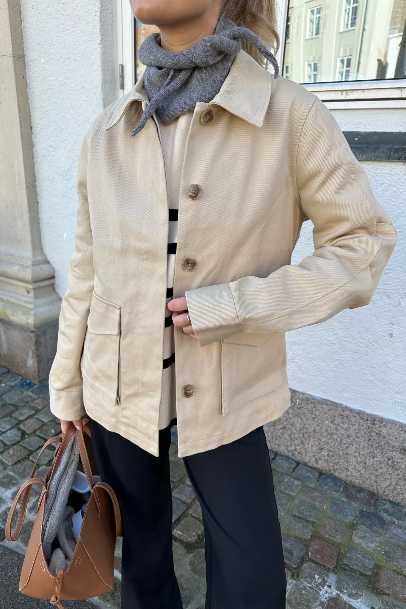 VMMathilde LS Utility Jacket - Semolina - Image 2
