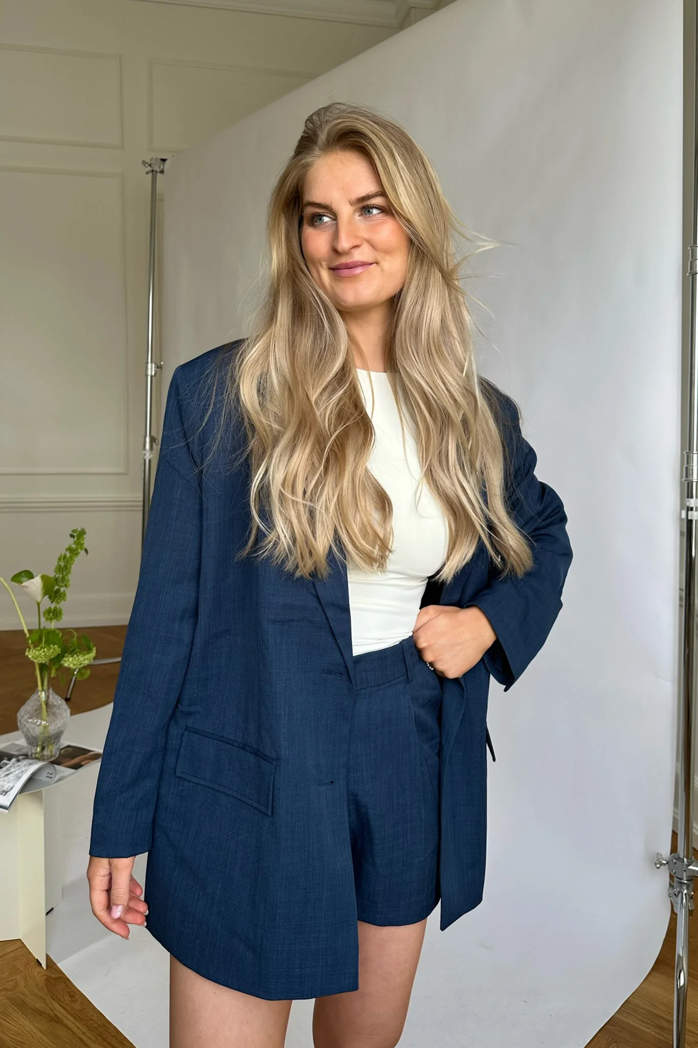 VMMathilde Oversize Blazer - Navy Blazer - Image 5