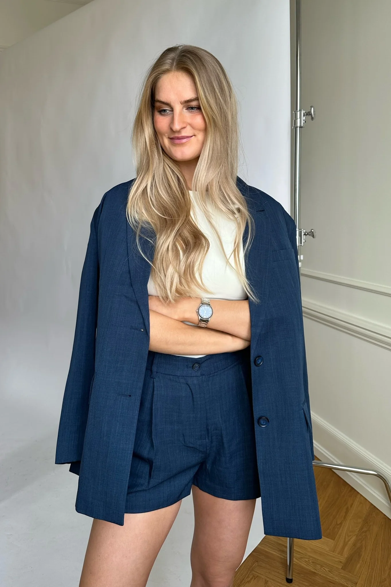 VMMathilde HW Mini Shorts - Navy Blazer - Image 5