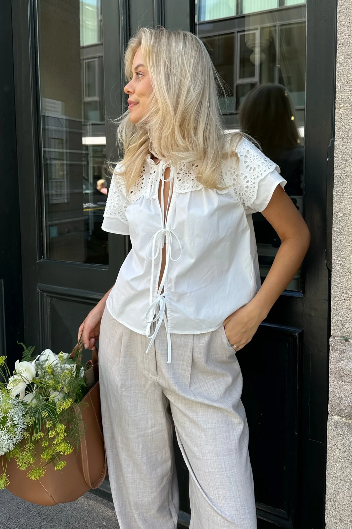 MayaIC Top - White Embroidery - Image 2