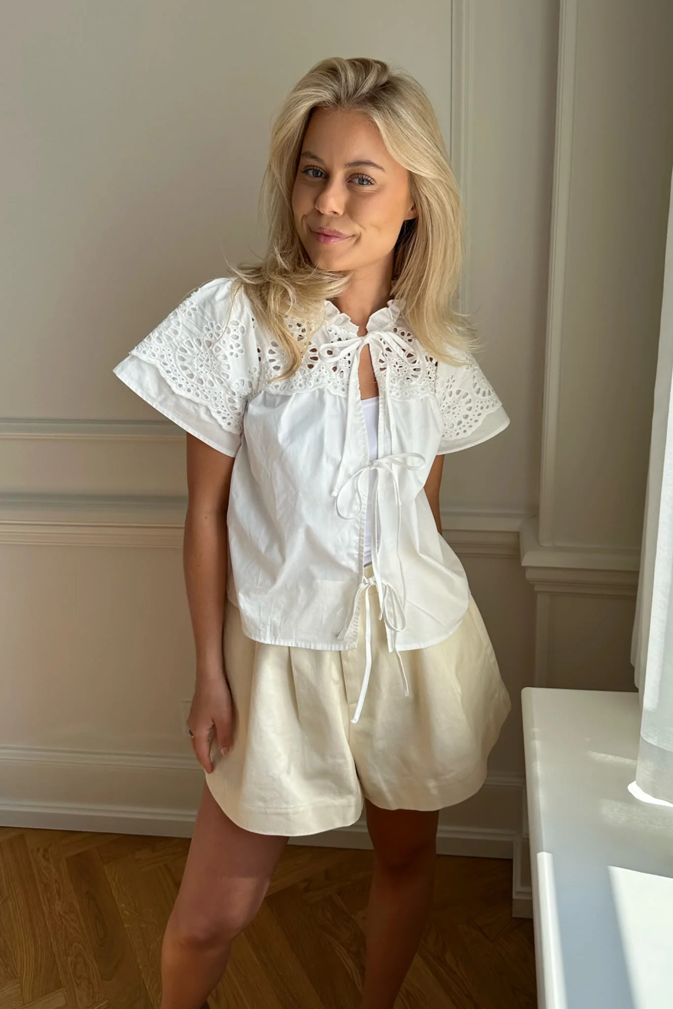 MayaIC Top - White Embroidery - Image 6