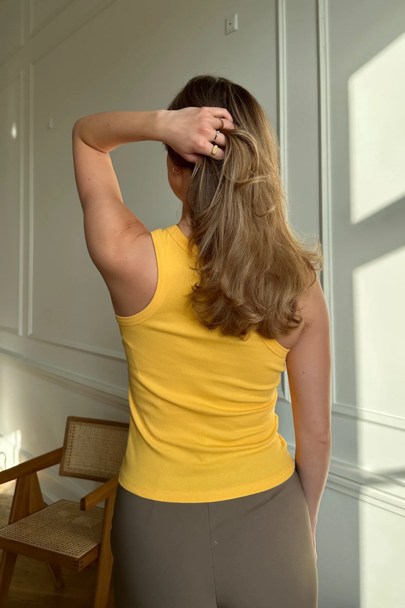 NMMaya SL Halter Neck Top - Amber Yellow - Image 3