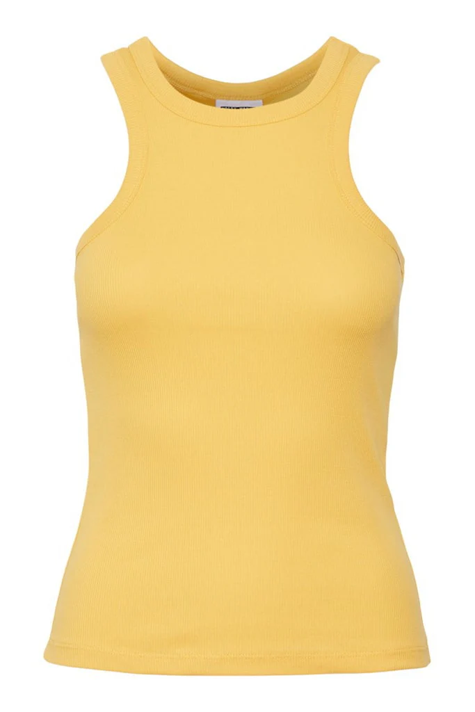 NMMaya SL Halter Neck Top - Amber Yellow - Image 5