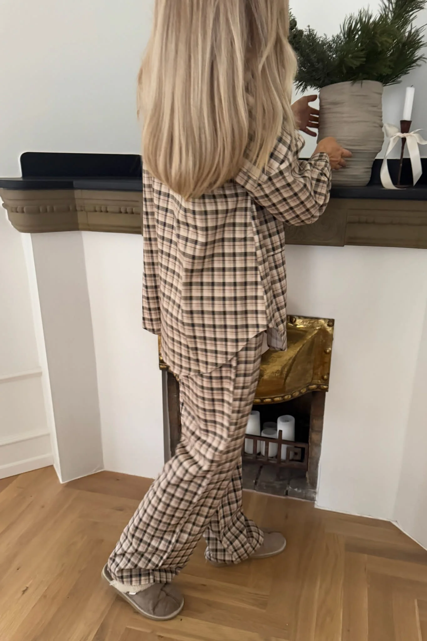 MayaIC Pants - Beige Black Checks - Image 6
