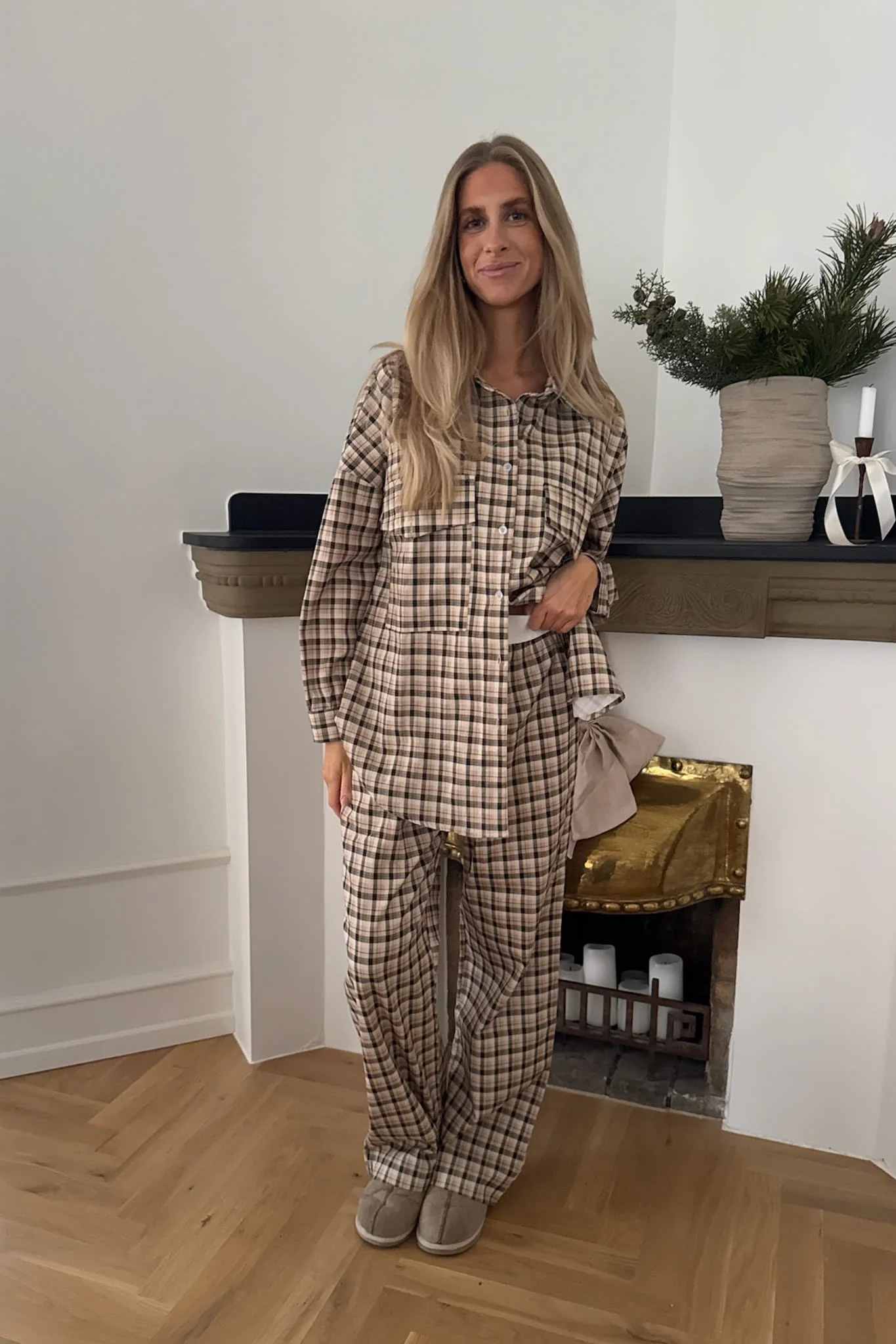 MayaIC Pants - Beige Black Checks - Image 7