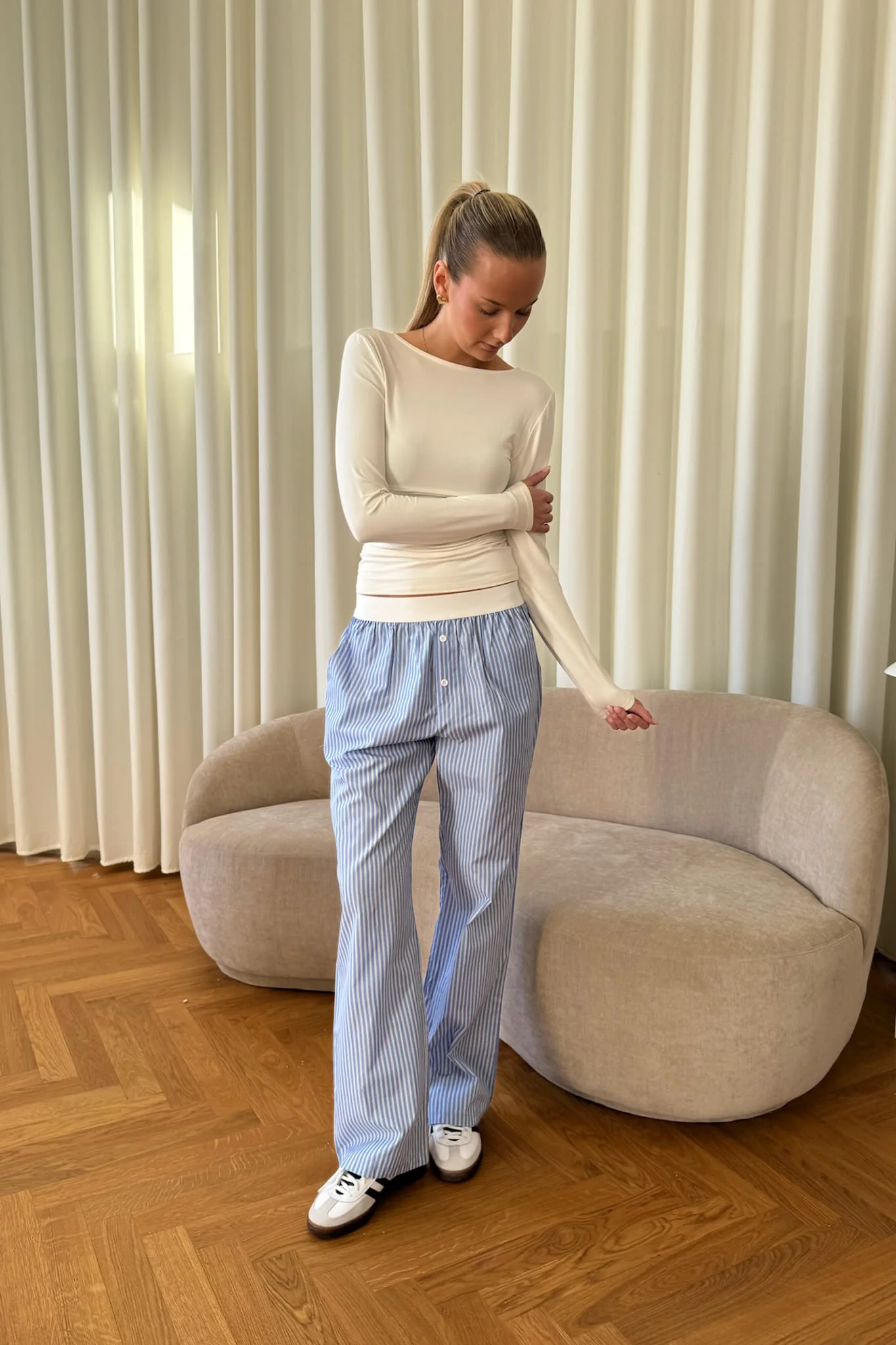 MayaIC Pants - Blue White Stripes - Image 13