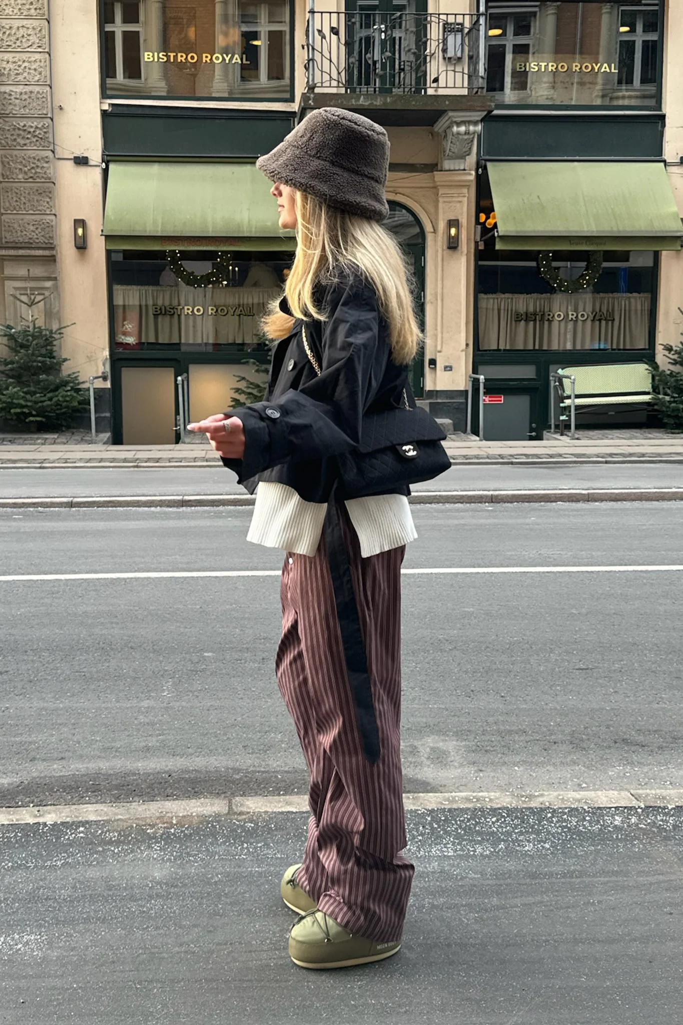 MayaIC Pants - Dark Brown White Stripes - Image 8