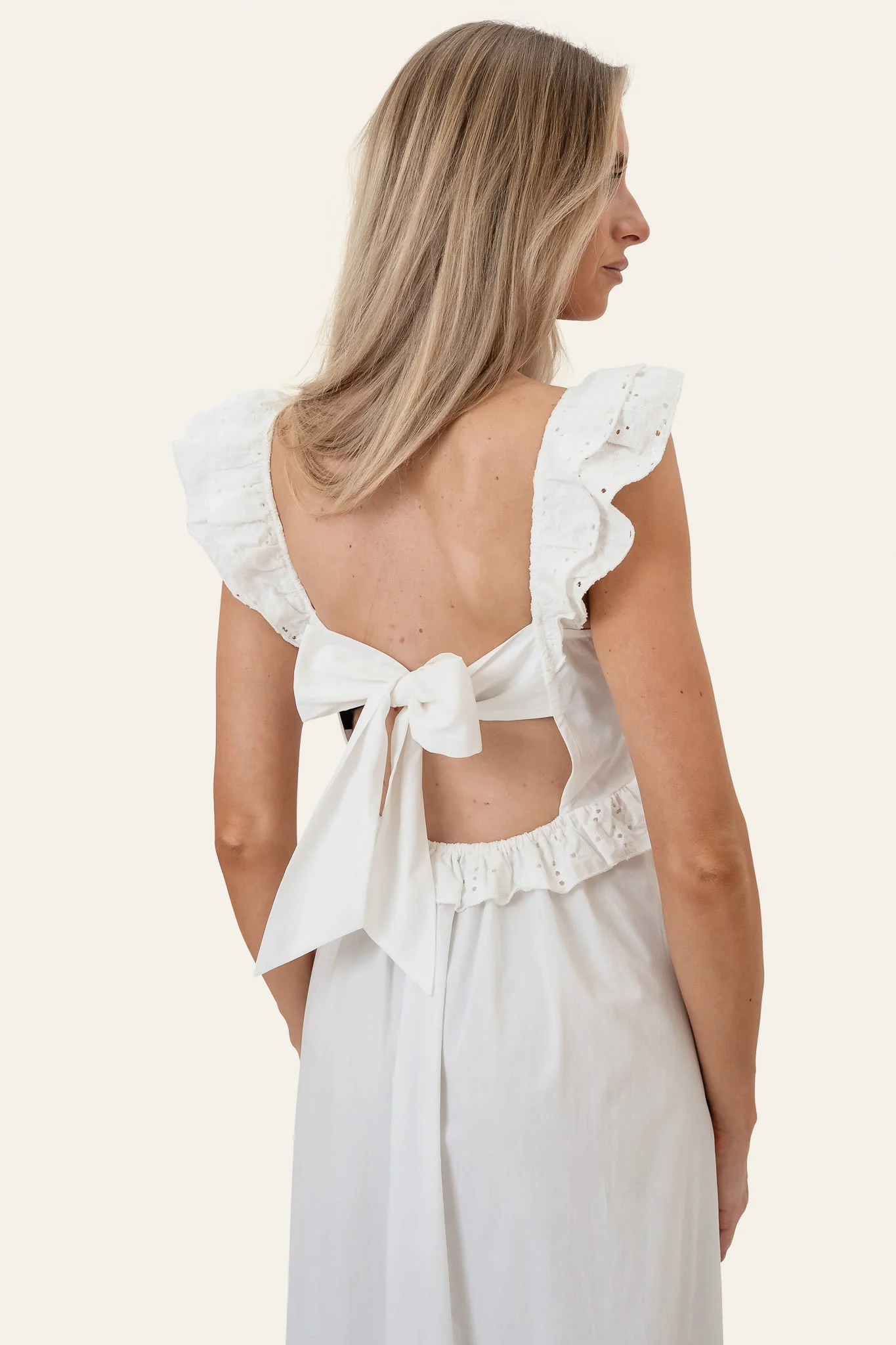 MelbaIC Dress - White Embroidery - Image 5
