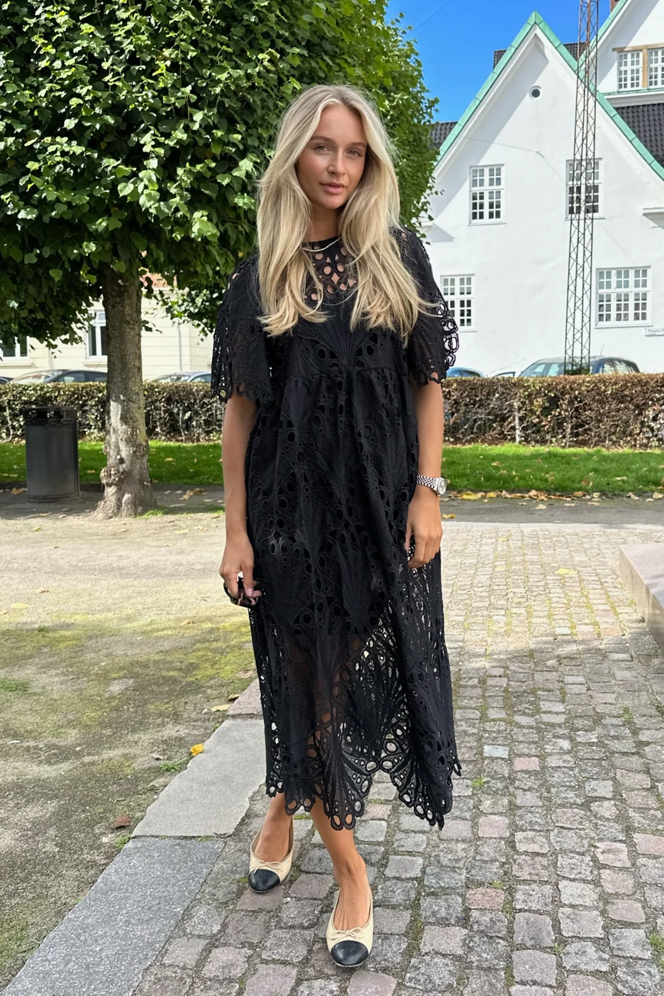 MeliaIC Midi Lace Dress - Black - Image 6