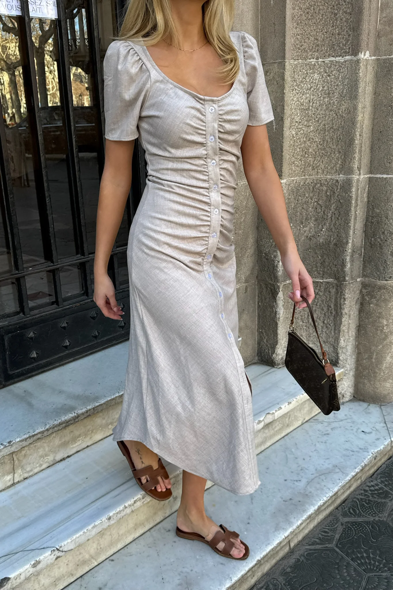 MerleIC Long Dress - Beige - Image 2
