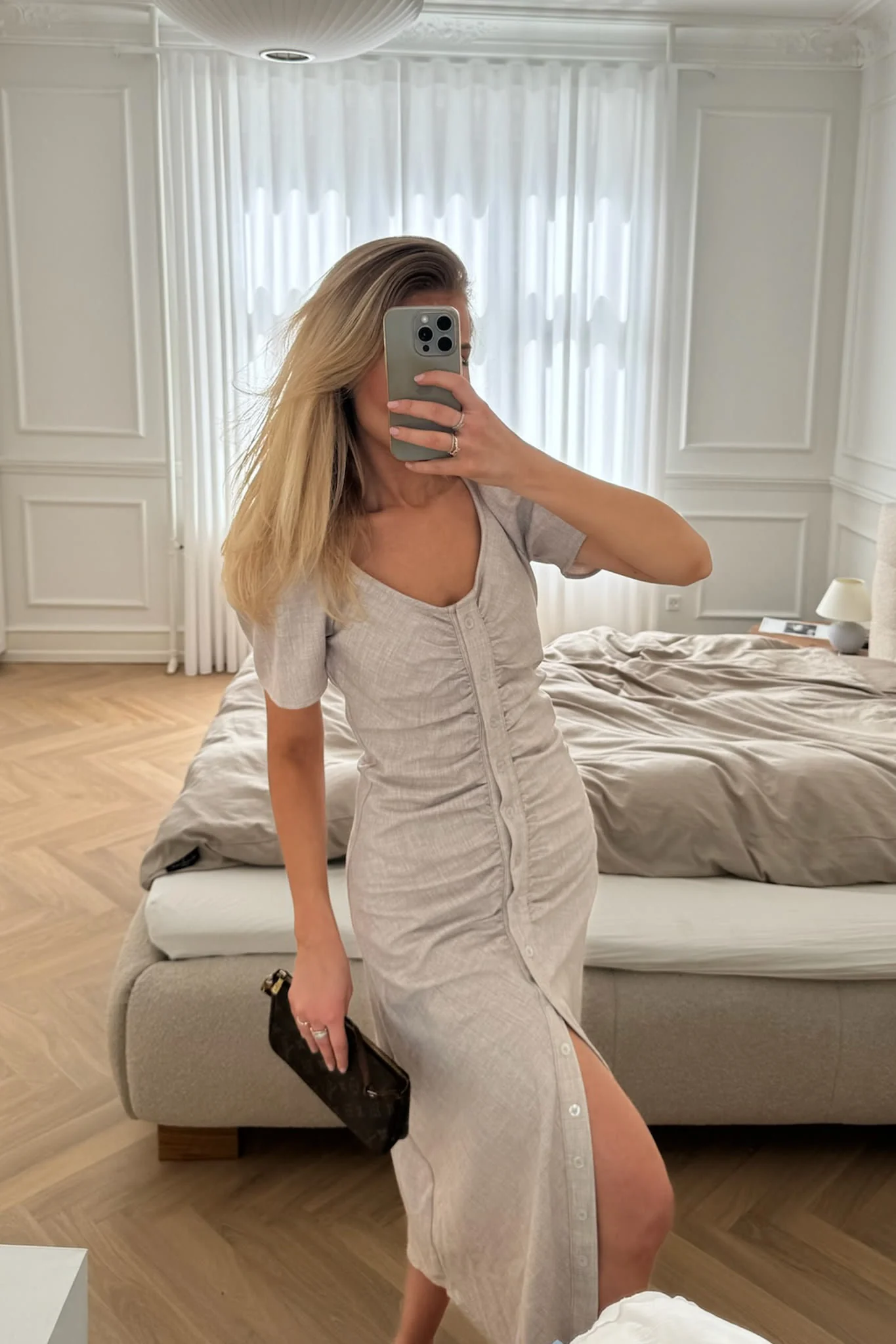 MerleIC Long Dress - Beige - Image 6