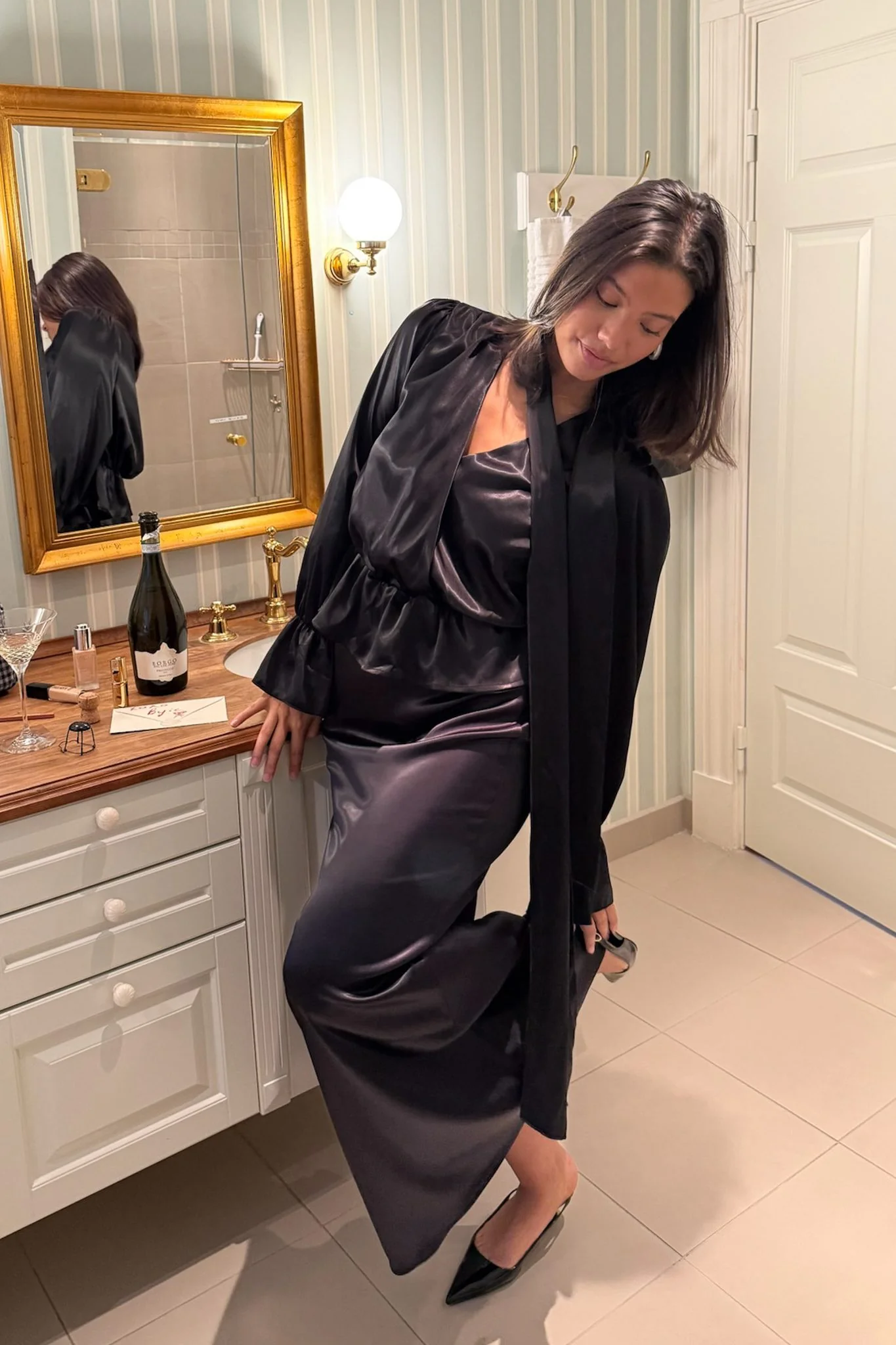 MerleIC Maxi Skirt - Black - Image 9