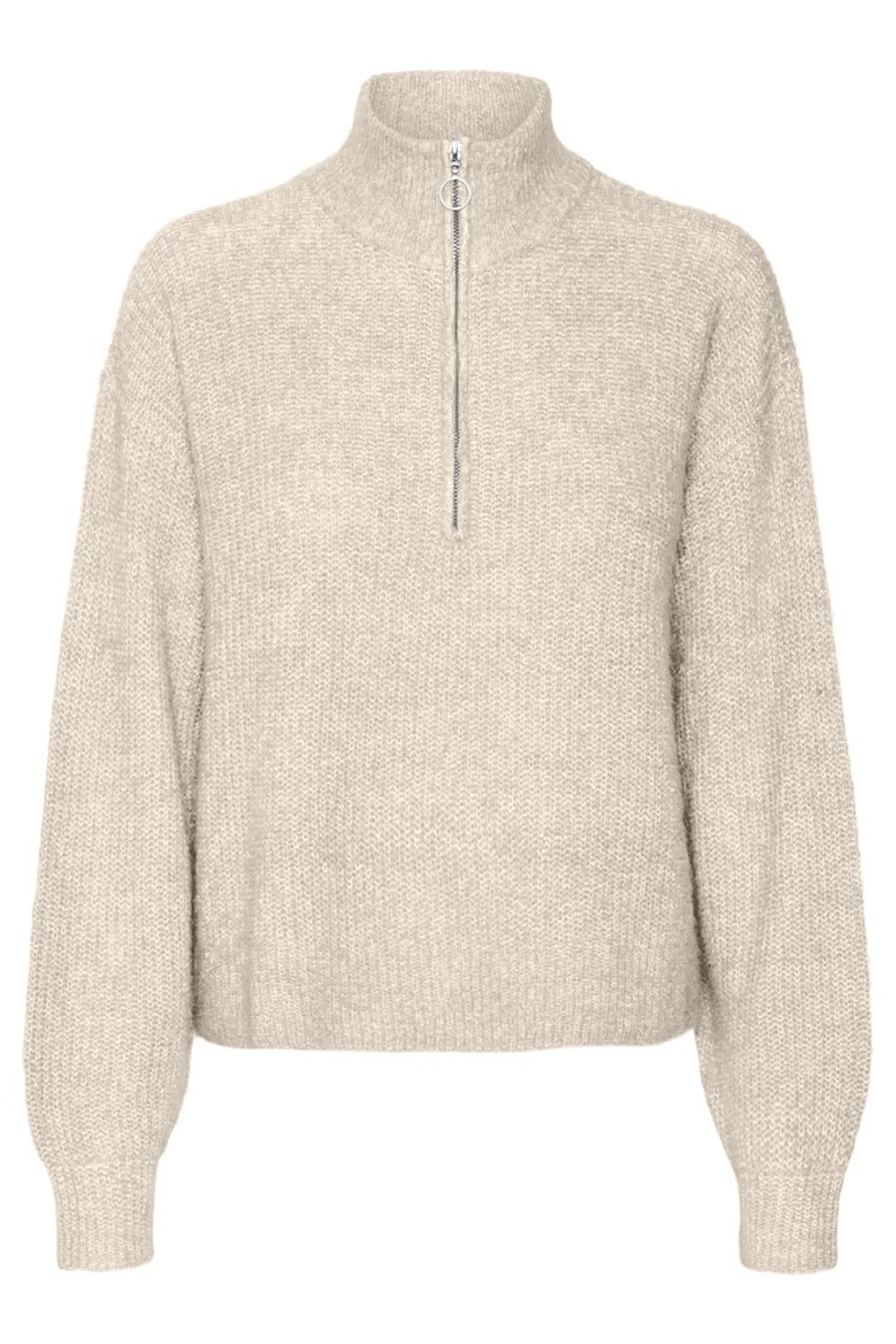 VMMili LS Zipper Pullover - Birch - Image 5