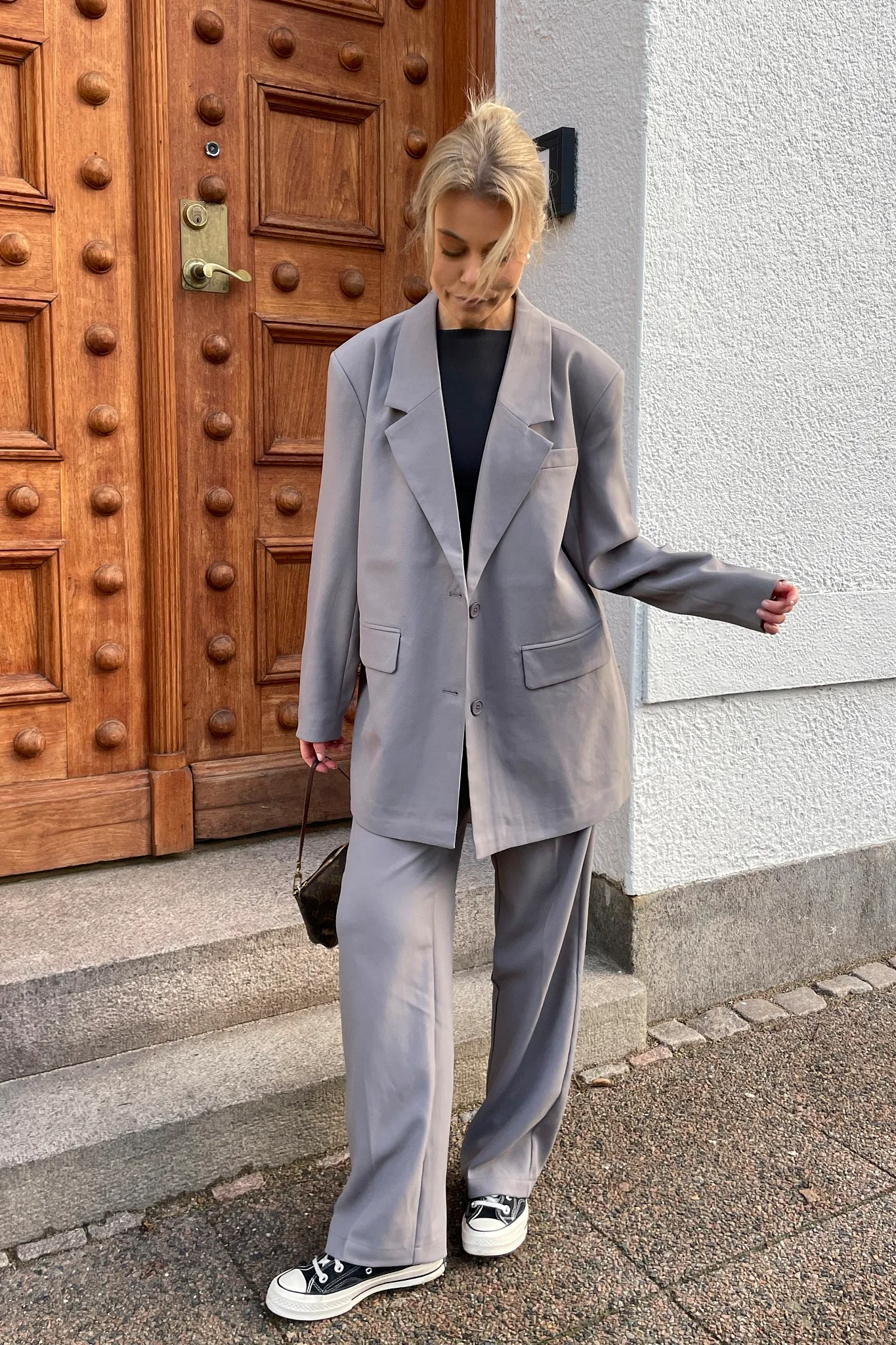 NMMilla LS Blazer - Titanium - Image 3