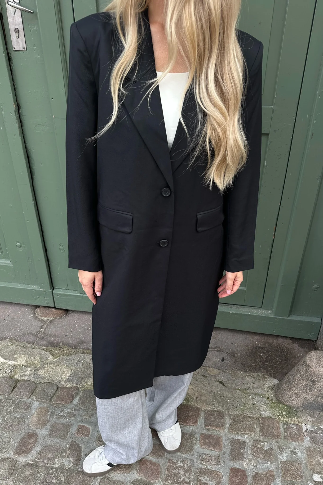 NMMilla LS Xlong Blazer - Black - Image 2