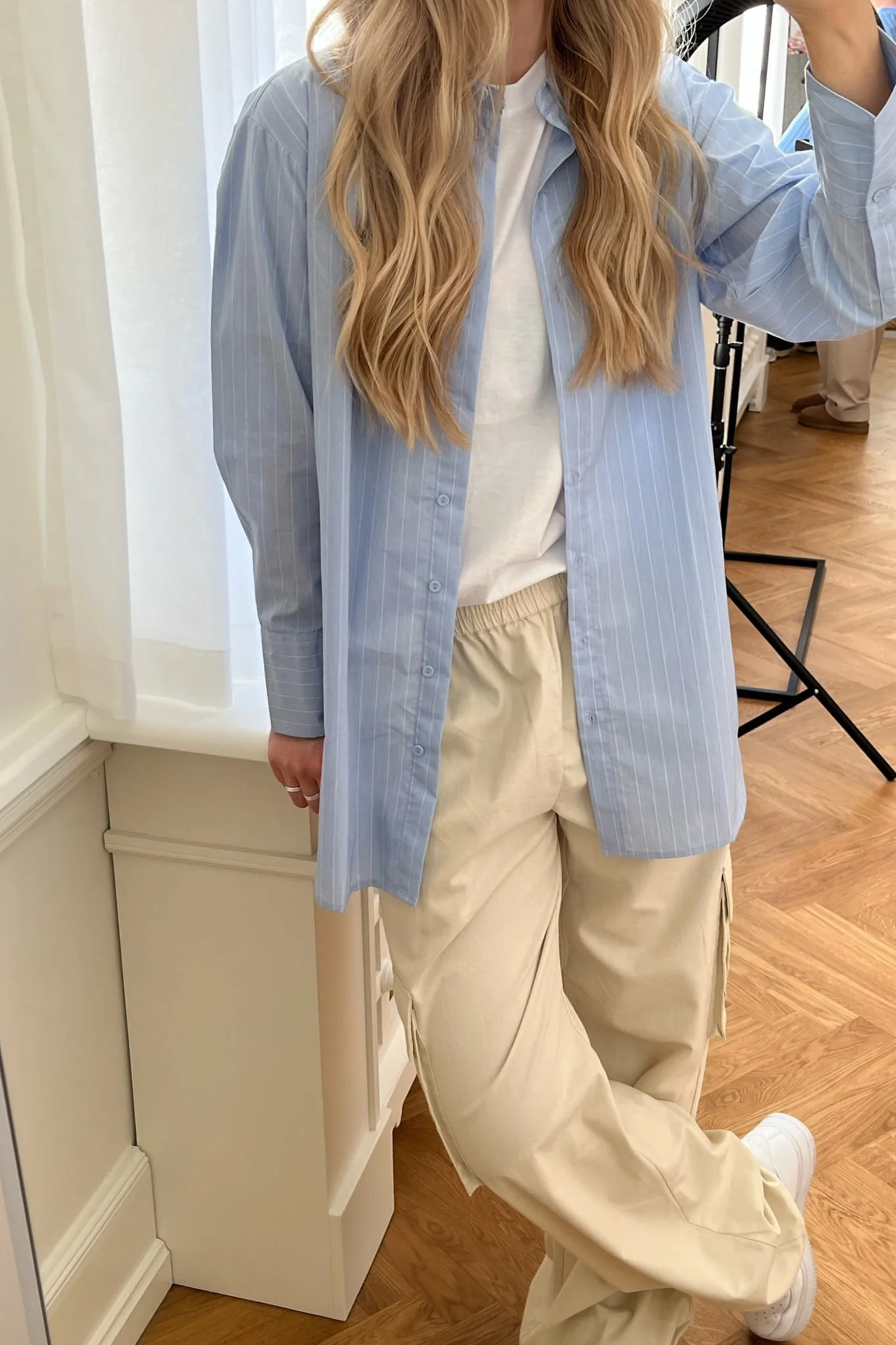 JDYMio LS Long Shirt - Cashmere Blue - Image 5