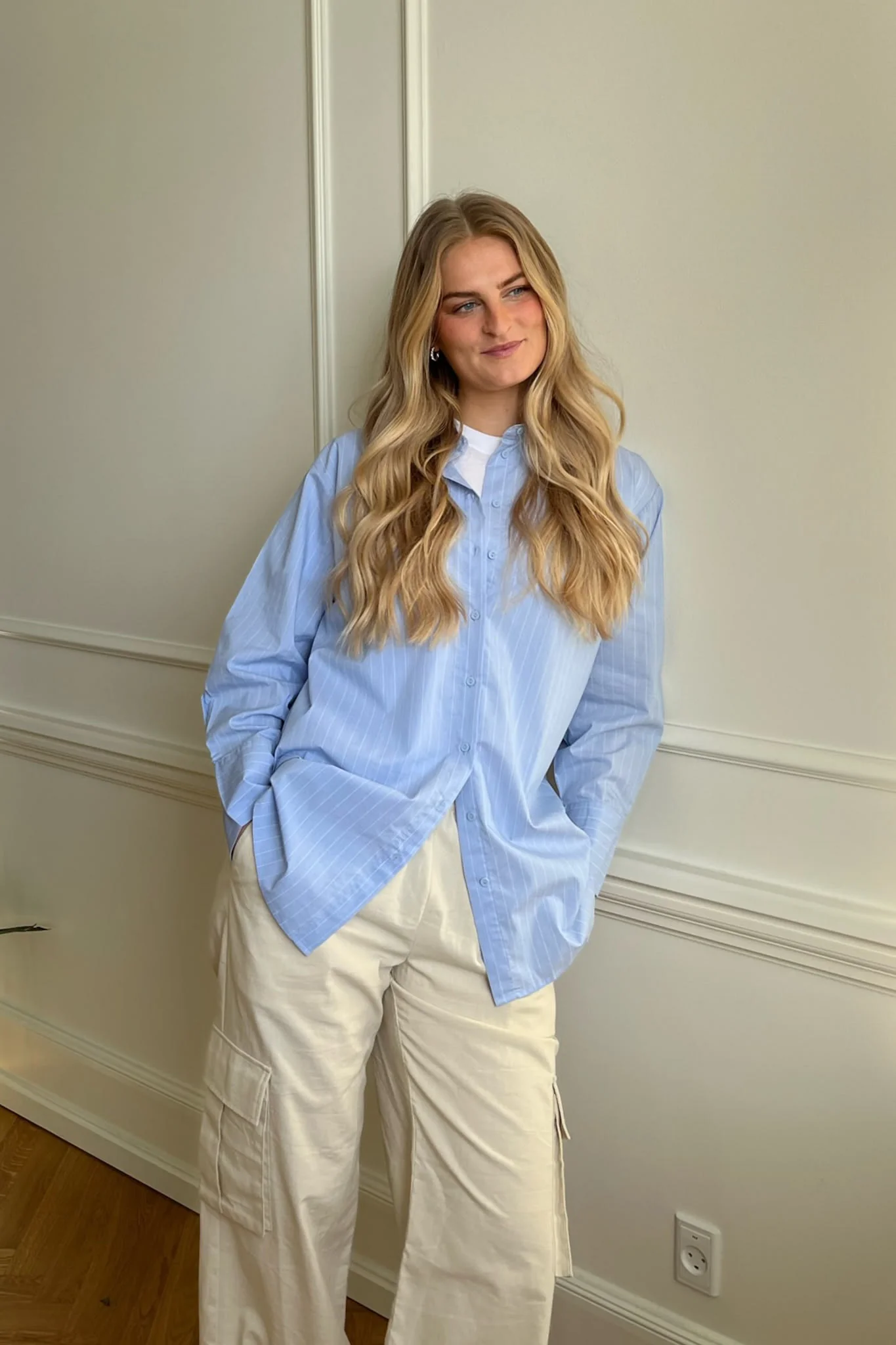 JDYMio LS Long Shirt - Cashmere Blue - Image 6