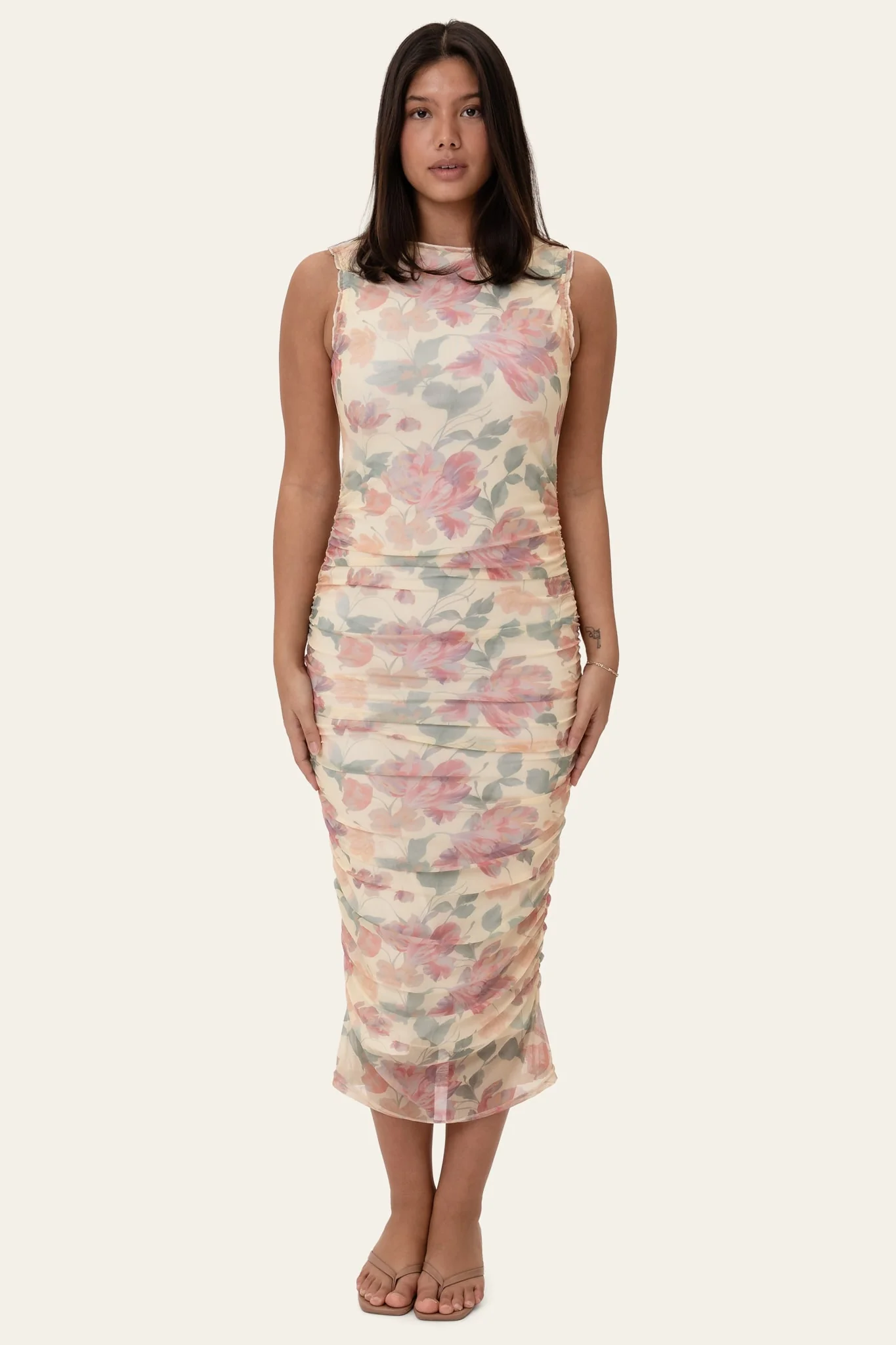 MiraIC Mesh Dress - Pastel Garden - Image 4
