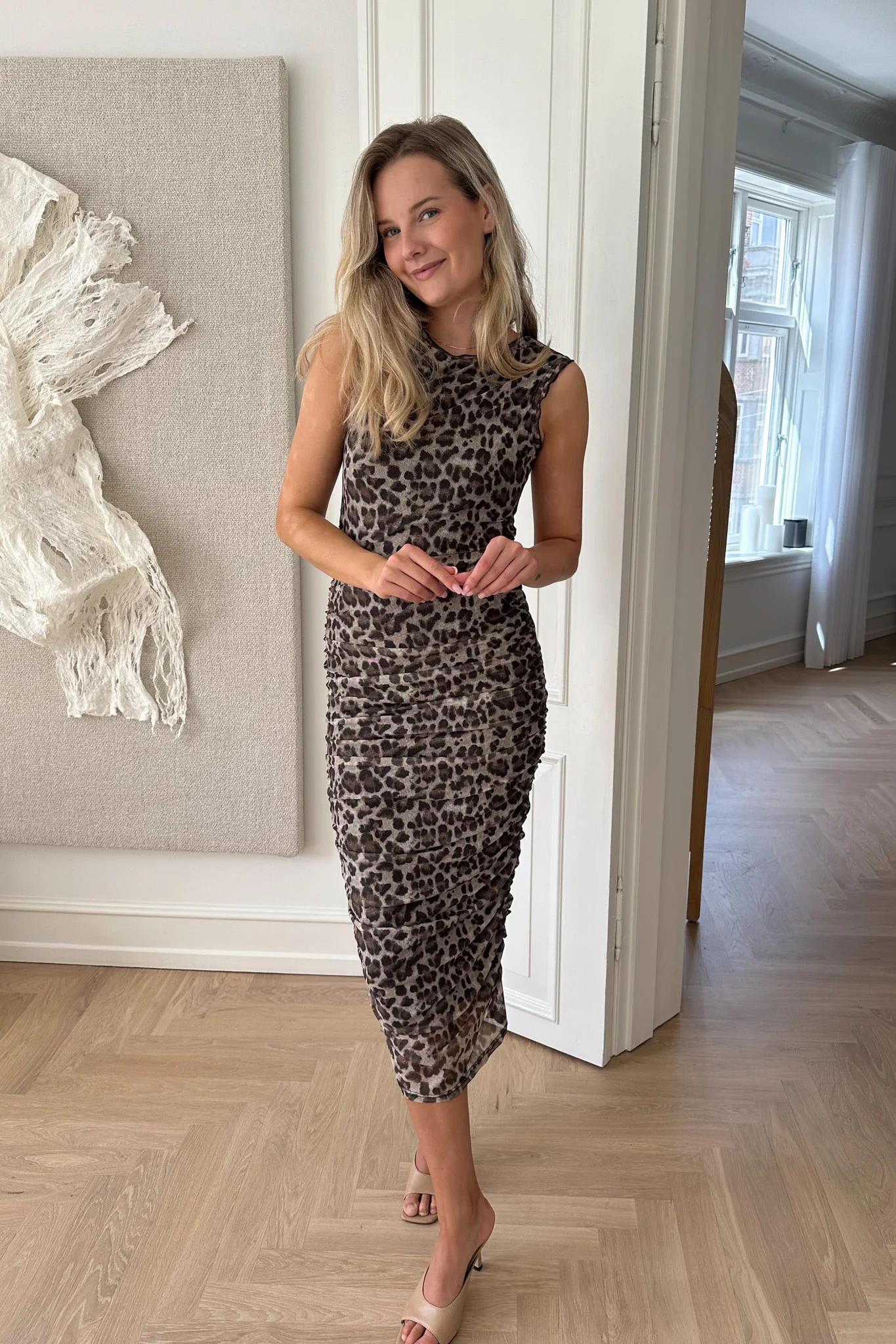 MiraIC Mesh Dress - Leo Print - Image 8