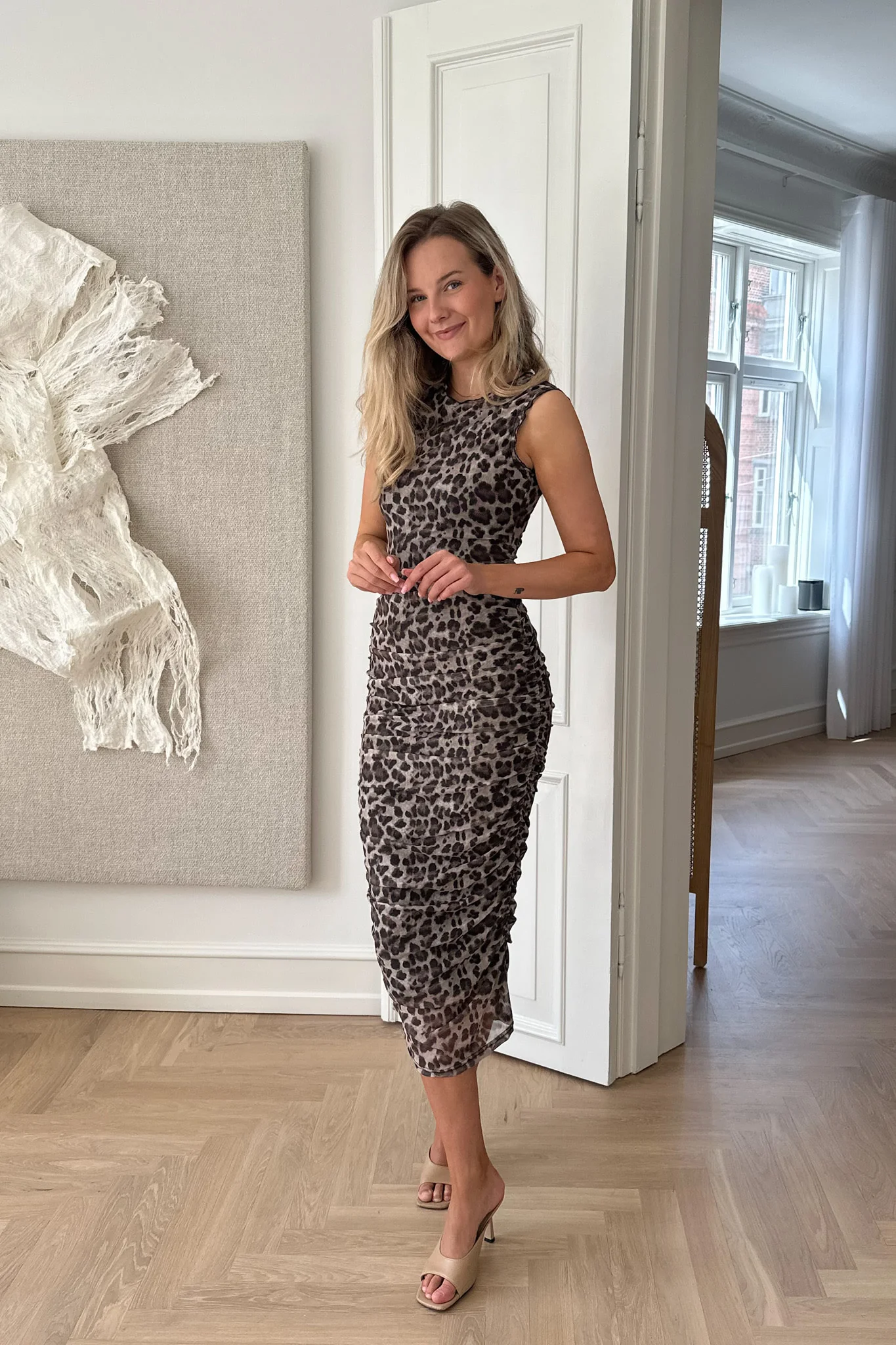 MiraIC Mesh Dress - Leo Print - Image 9
