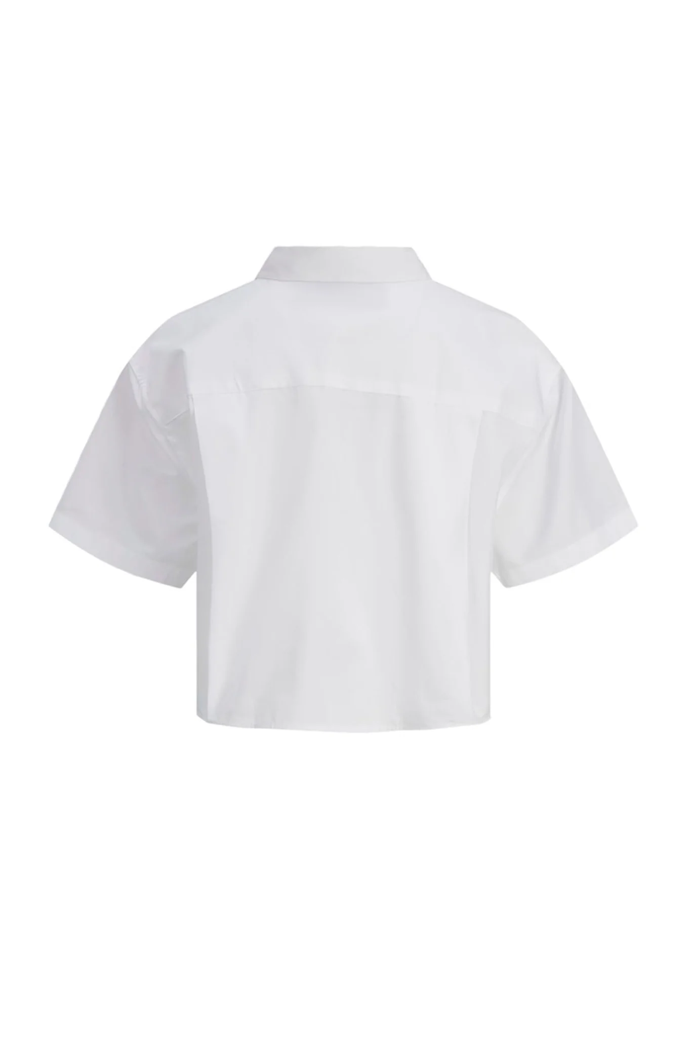 JXMolly SS Relaxed Poplin Shirt - White - Image 5
