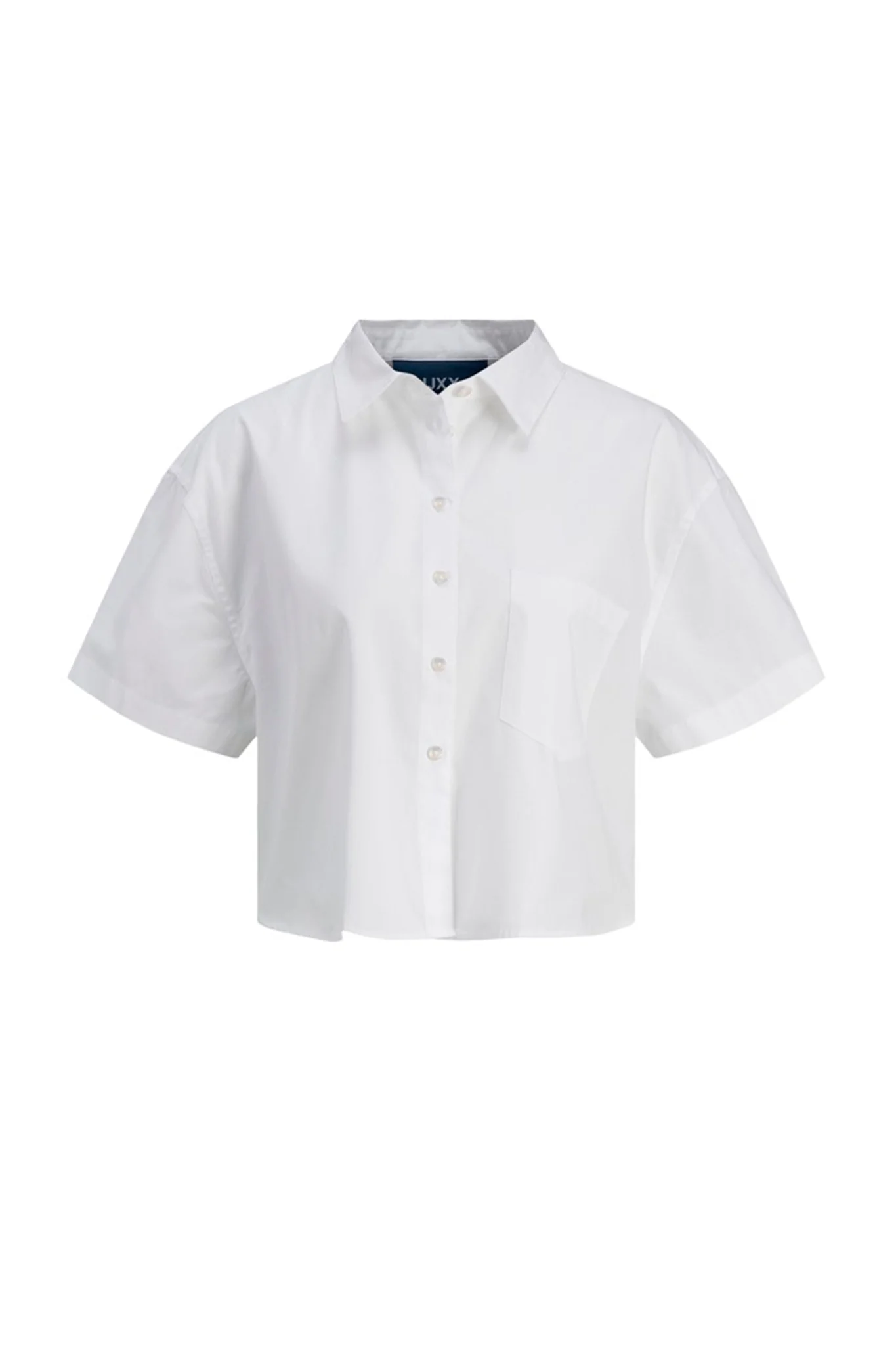 JXMolly SS Relaxed Poplin Shirt - White - Image 6