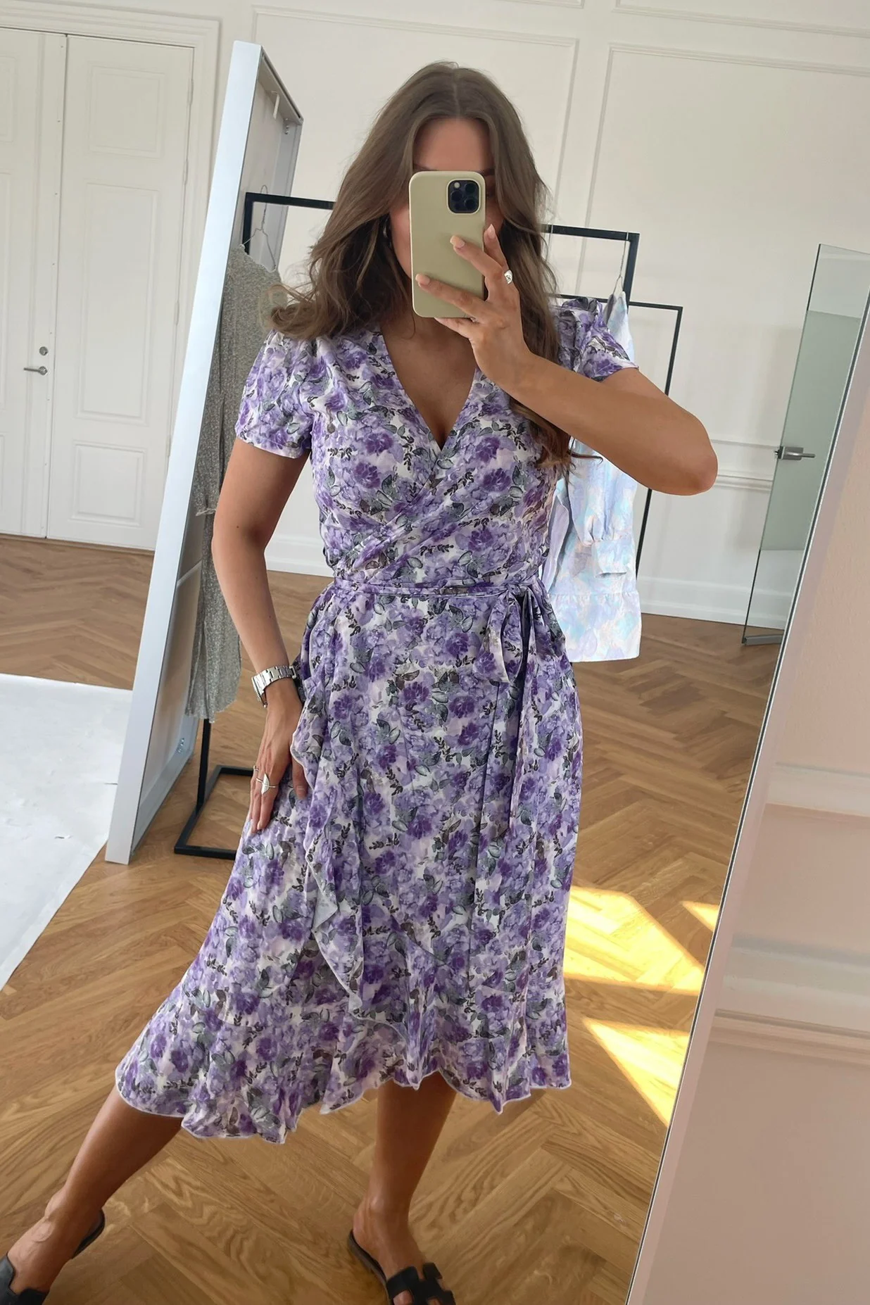 MollyIC Wrapped Dress - Lavendula - Image 4