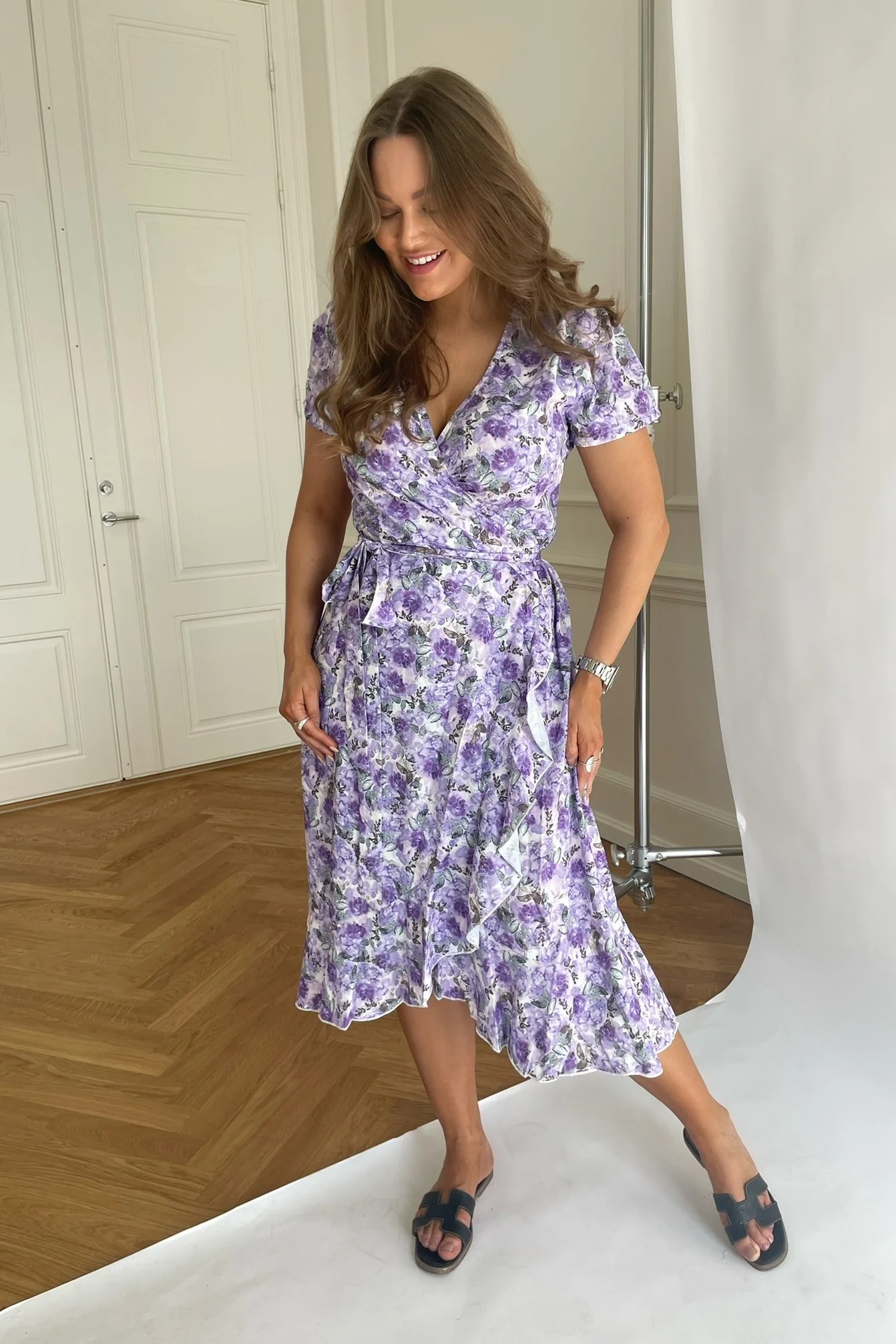 MollyIC Wrapped Dress - Lavendula - Image 5