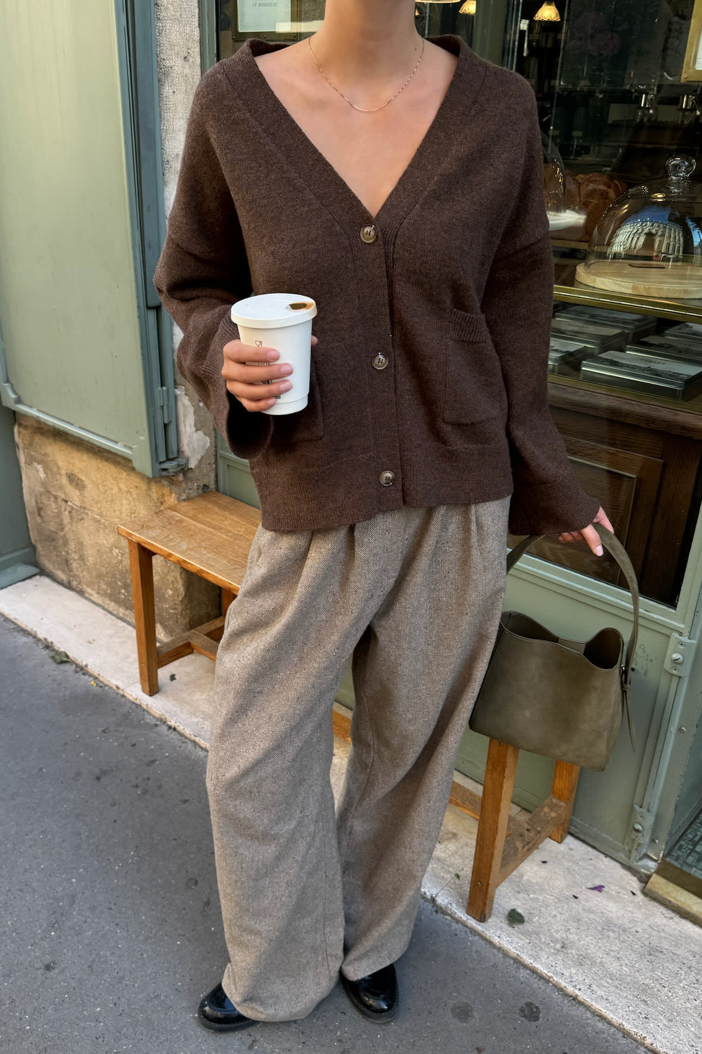 MollyIC Cardigan - Dark Brown - Image 7