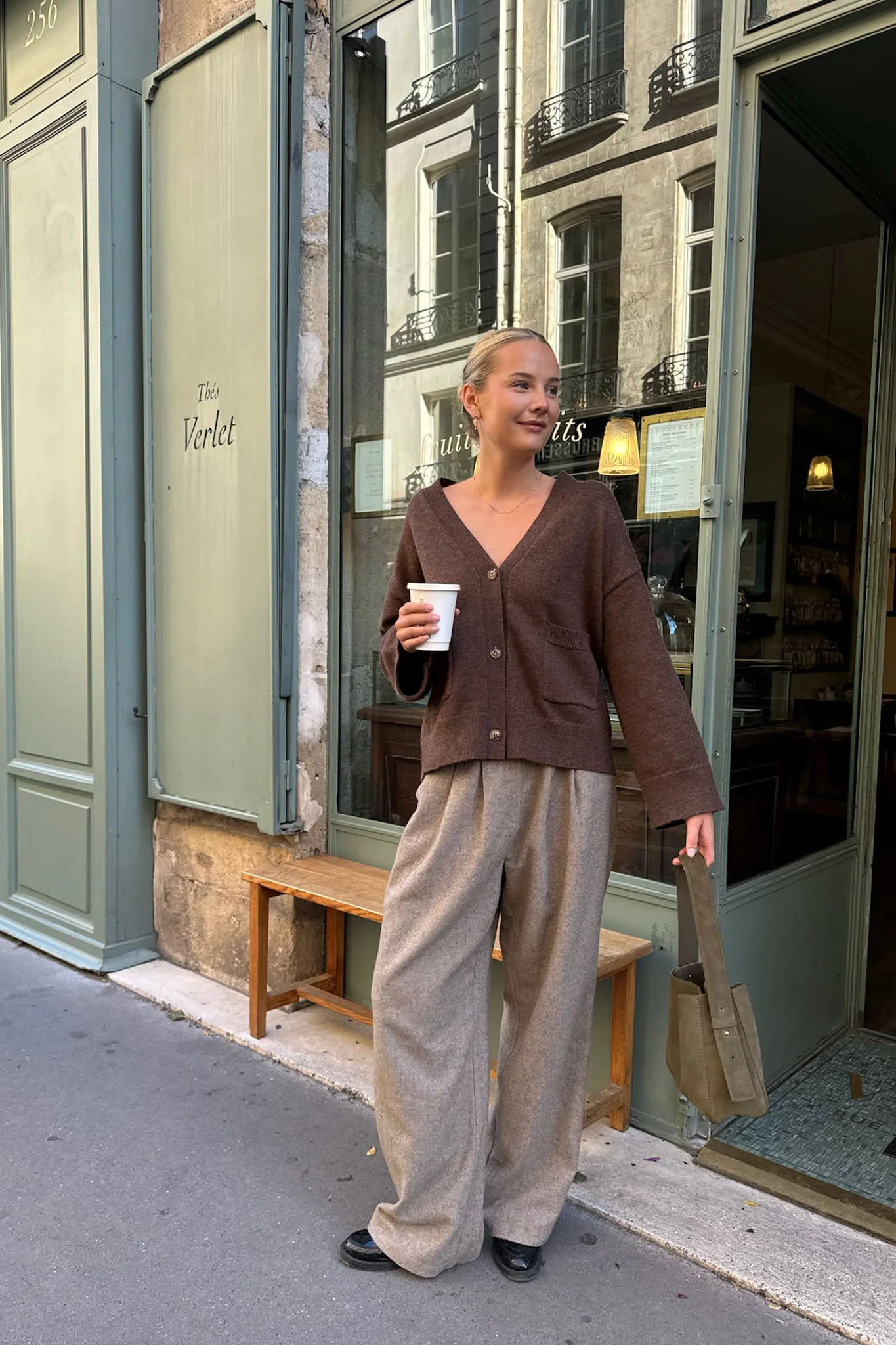MollyIC Cardigan - Dark Brown - Image 8