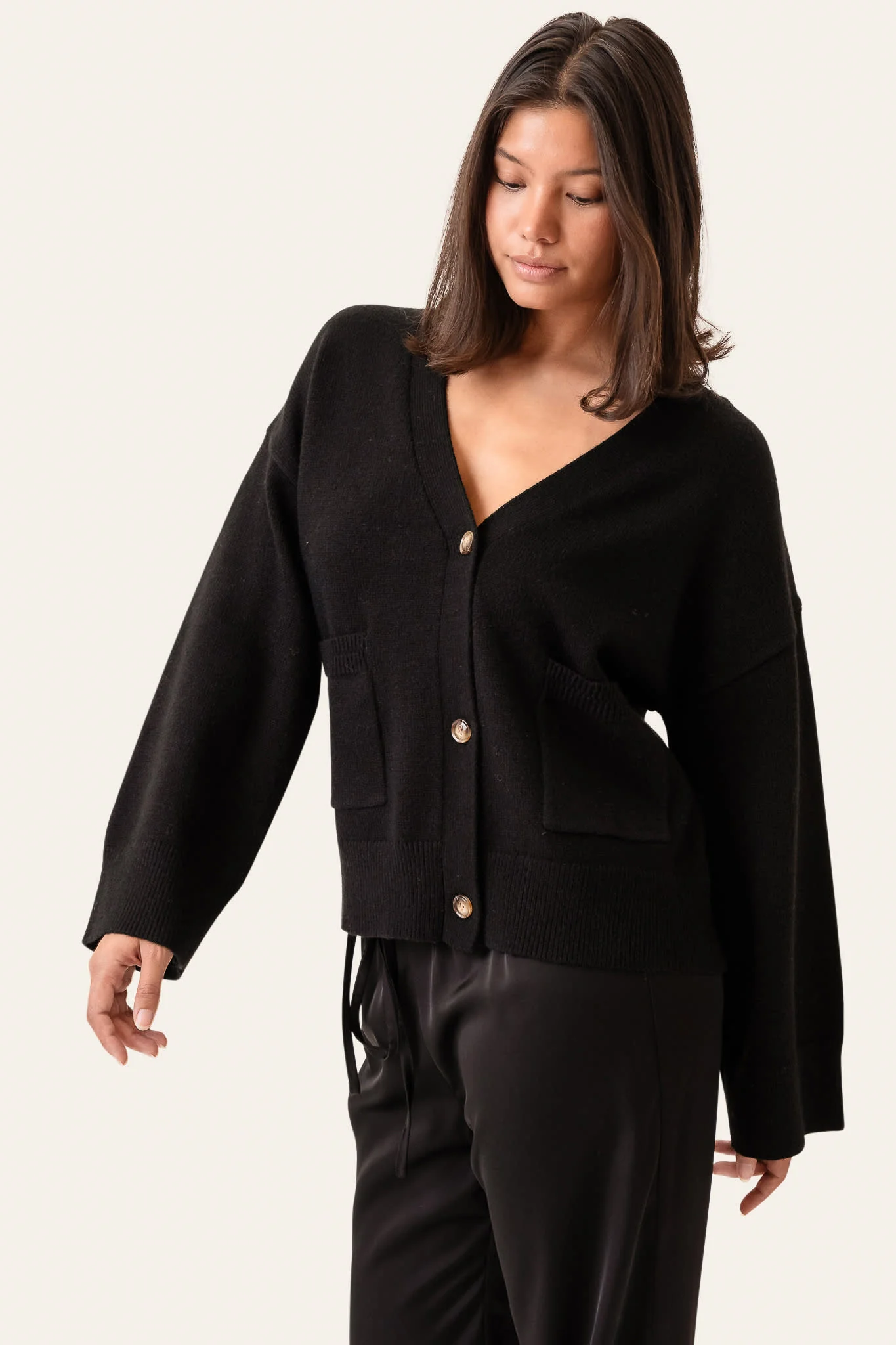 MollyIC Cardigan - Black - Image 2