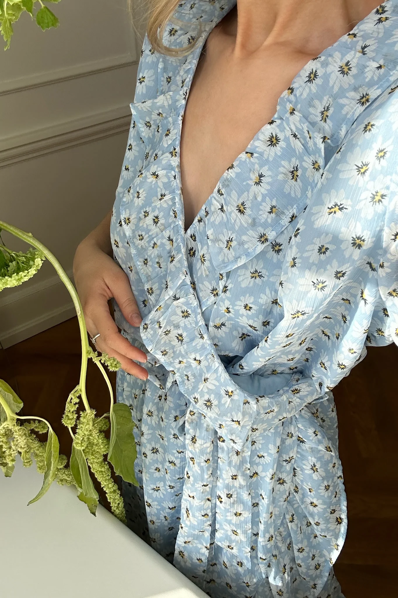 JDYMoon SS Wrap Dress - Eventide Marguerite - Image 3