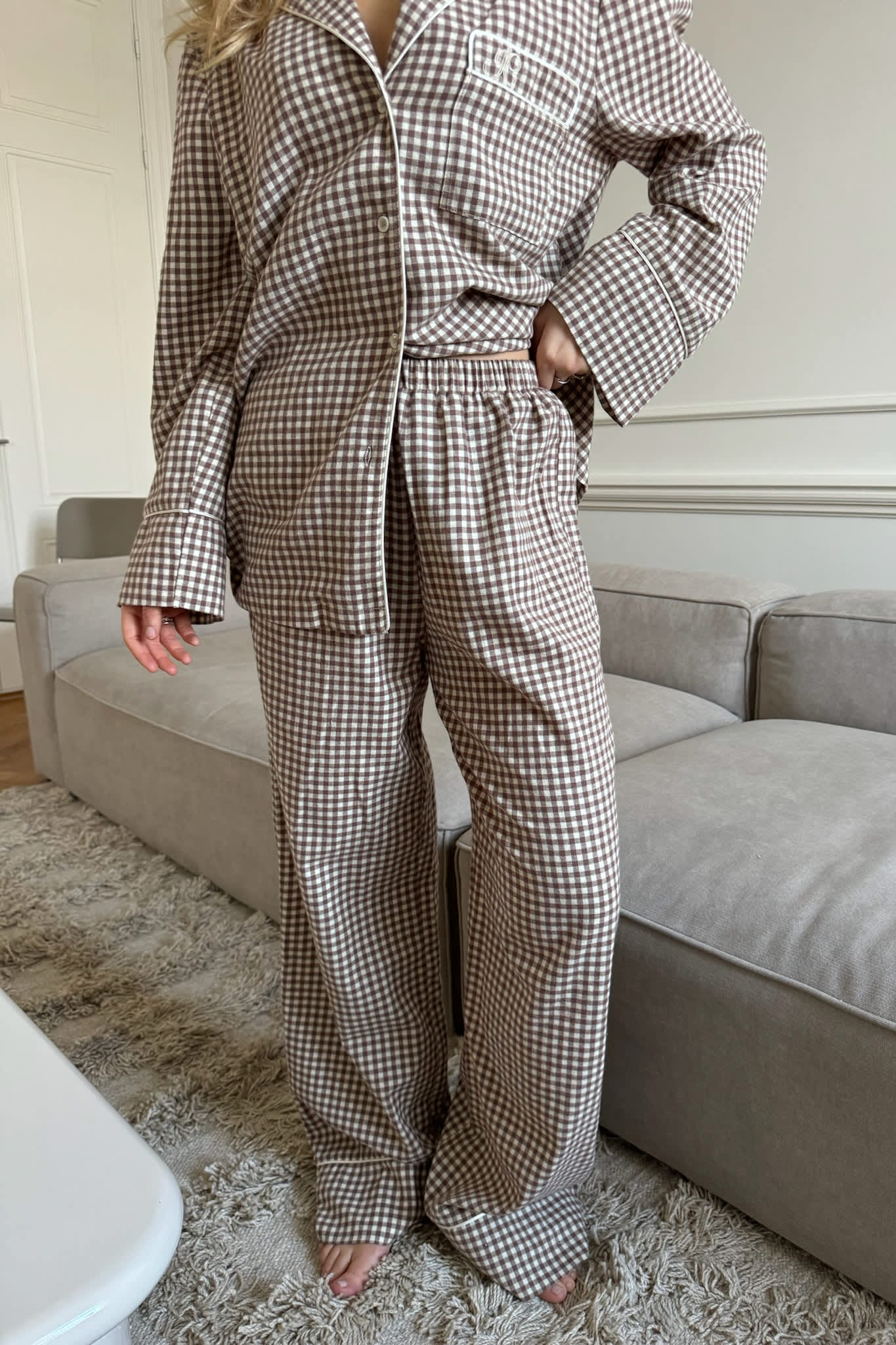 NajaIC Pants - Beige Checks - Image 7