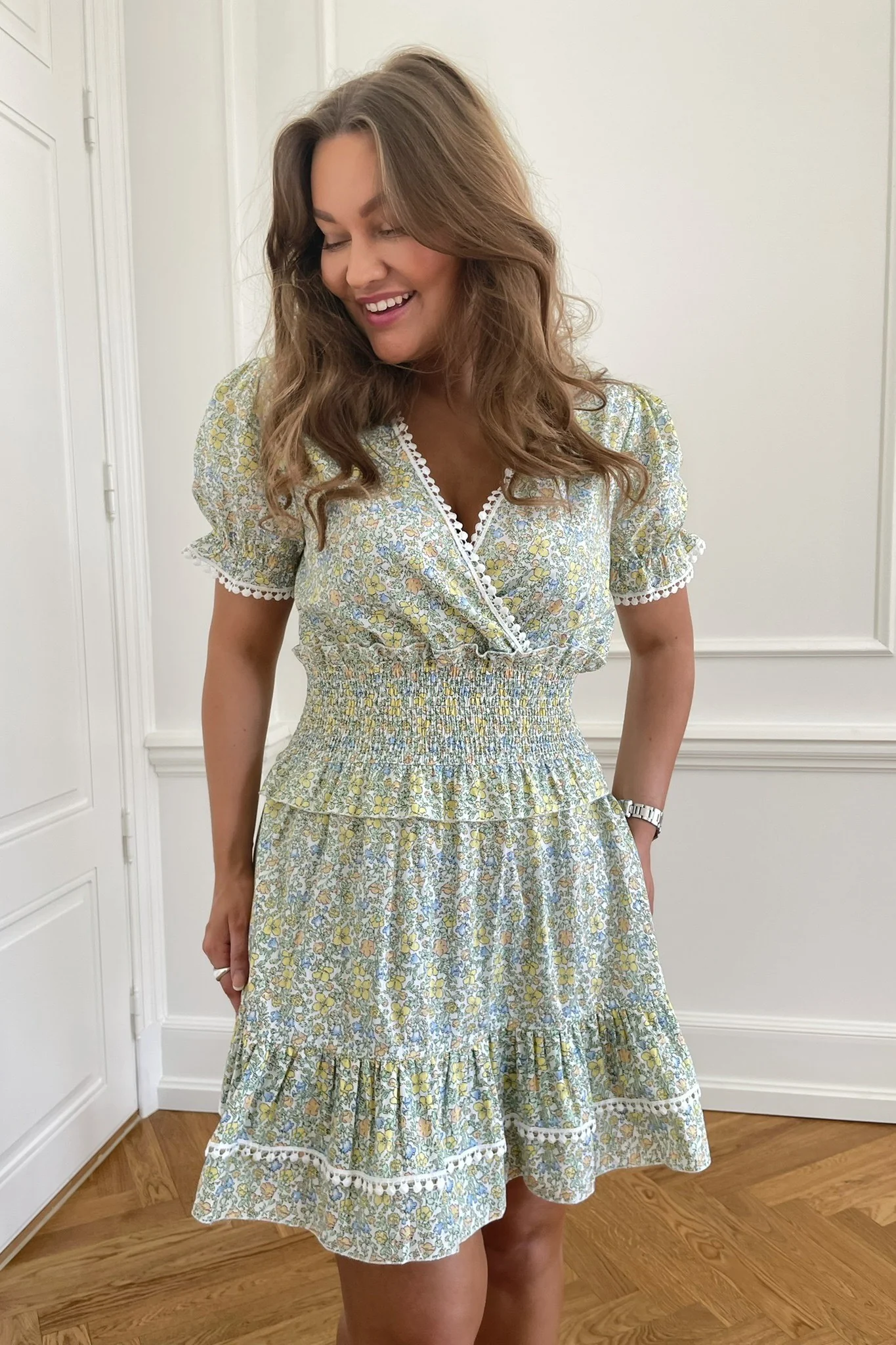 NannaIC Dress - Pastel Garden Green - Image 3