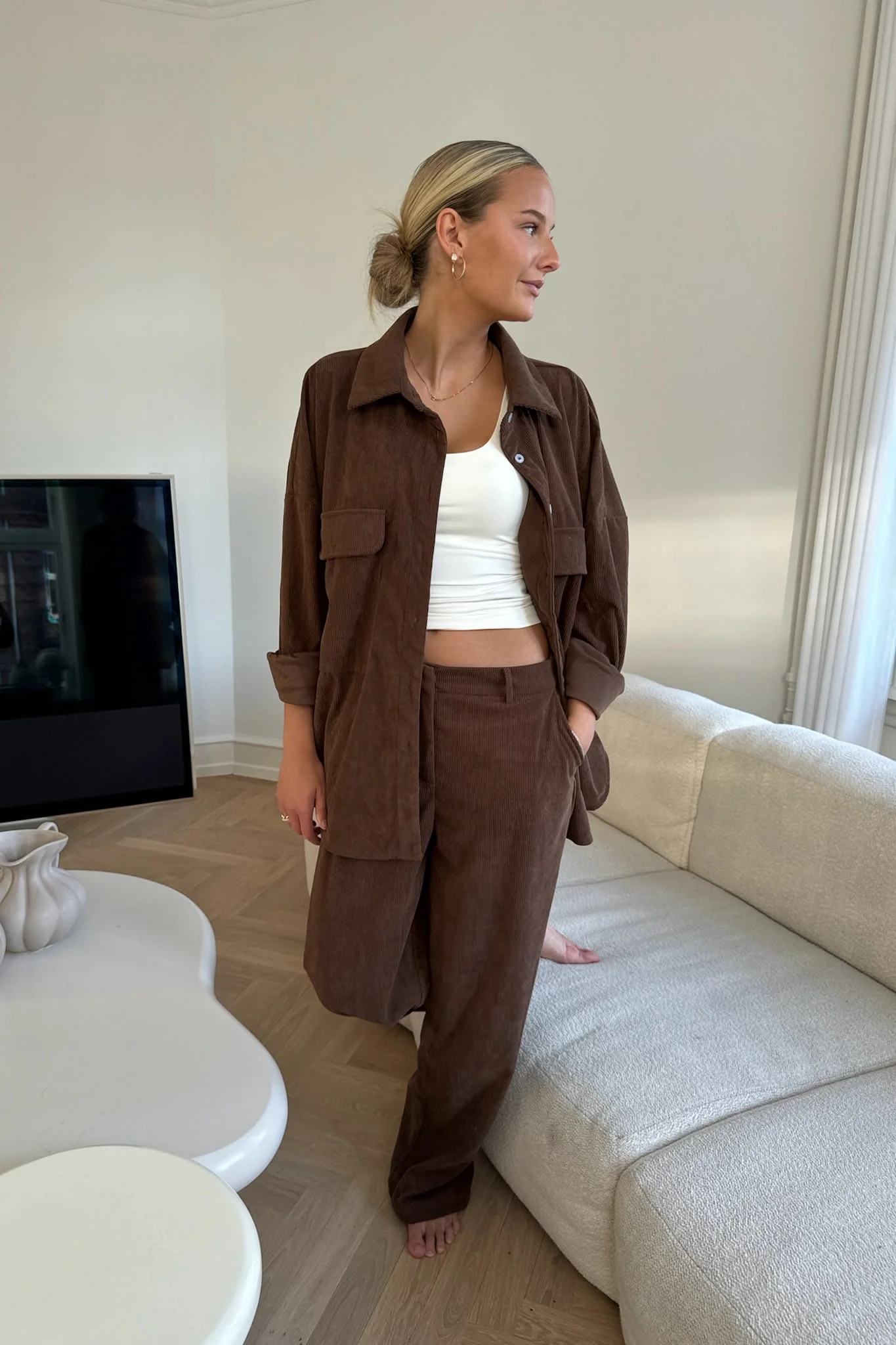 NannaIC Pants - Brown Corduroy - Image 4