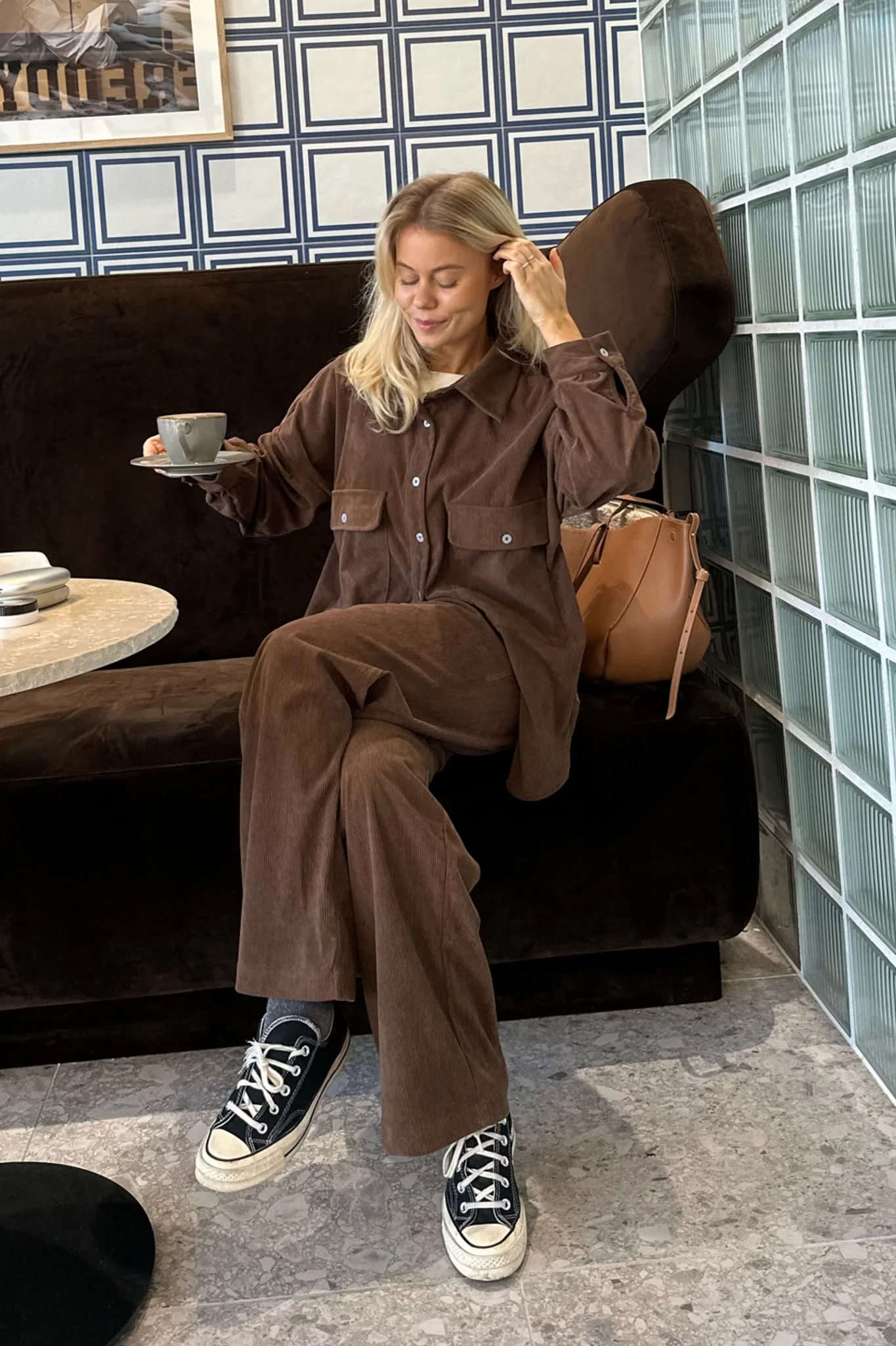 NannaIC Oversized Shirt - Brown Corduroy - Image 12