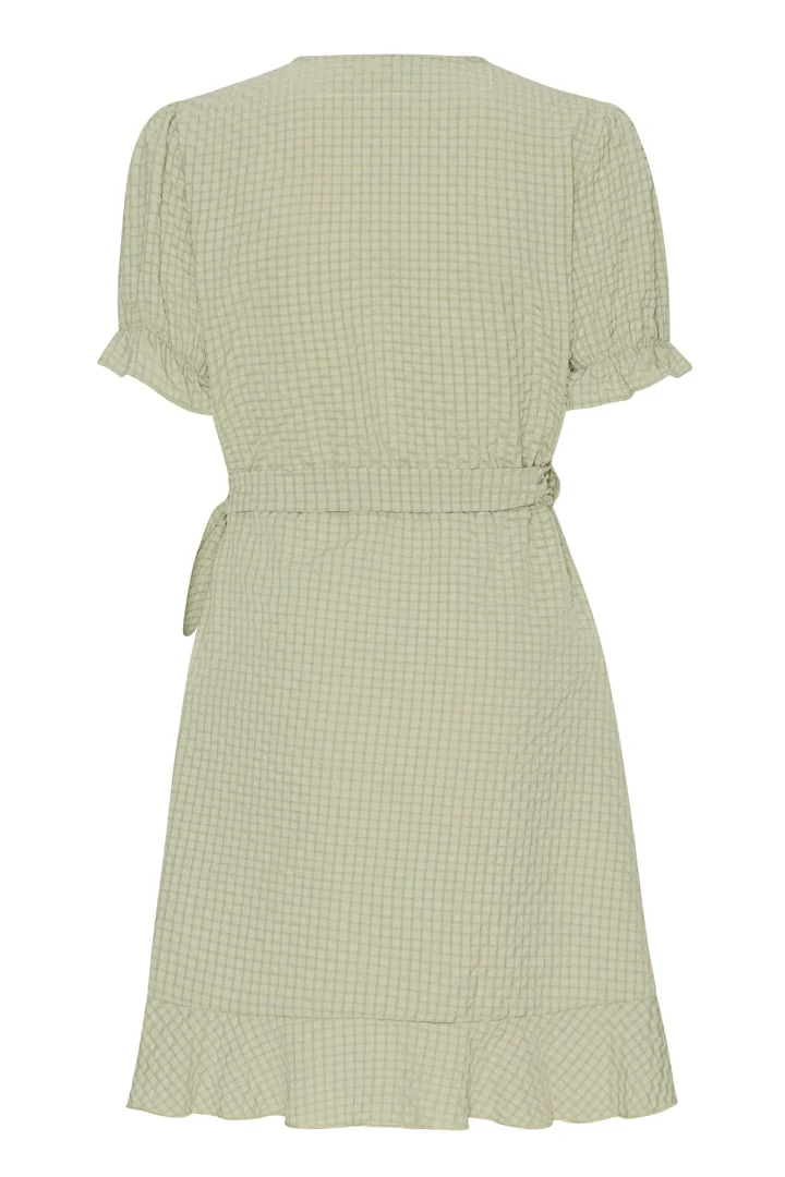 NaomiIC Dress - Bubble Check Sage - Image 5