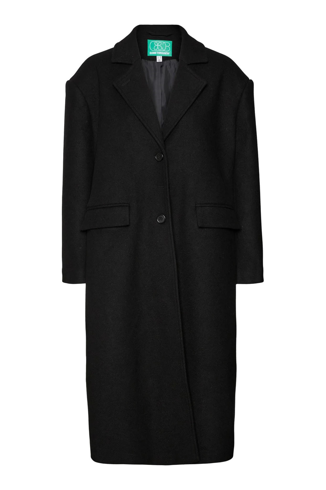 SNNaomi LS Oversize Wool Coat - Black - Image 8