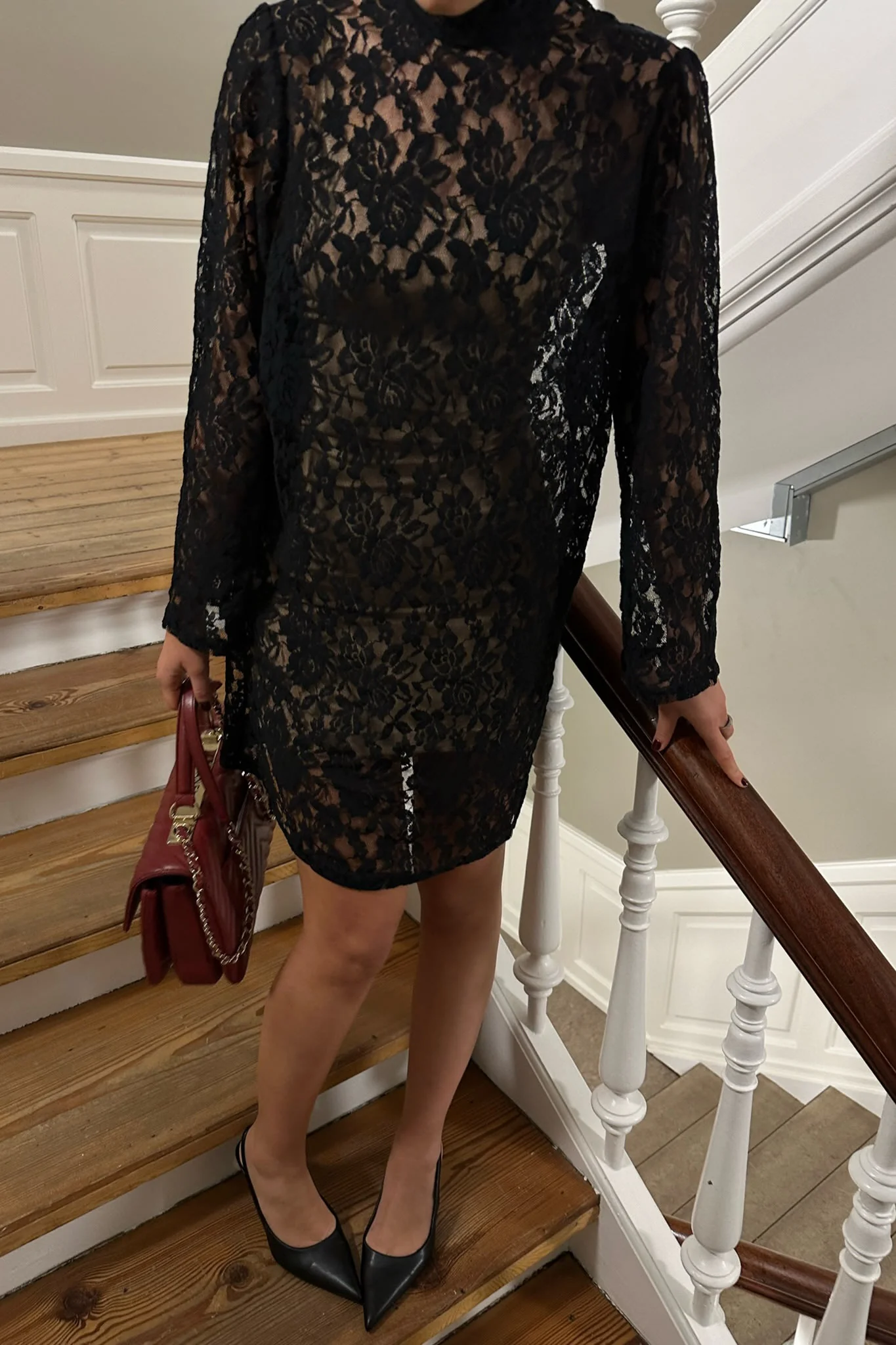 NeaIC Lace Dress - Black - Image 4