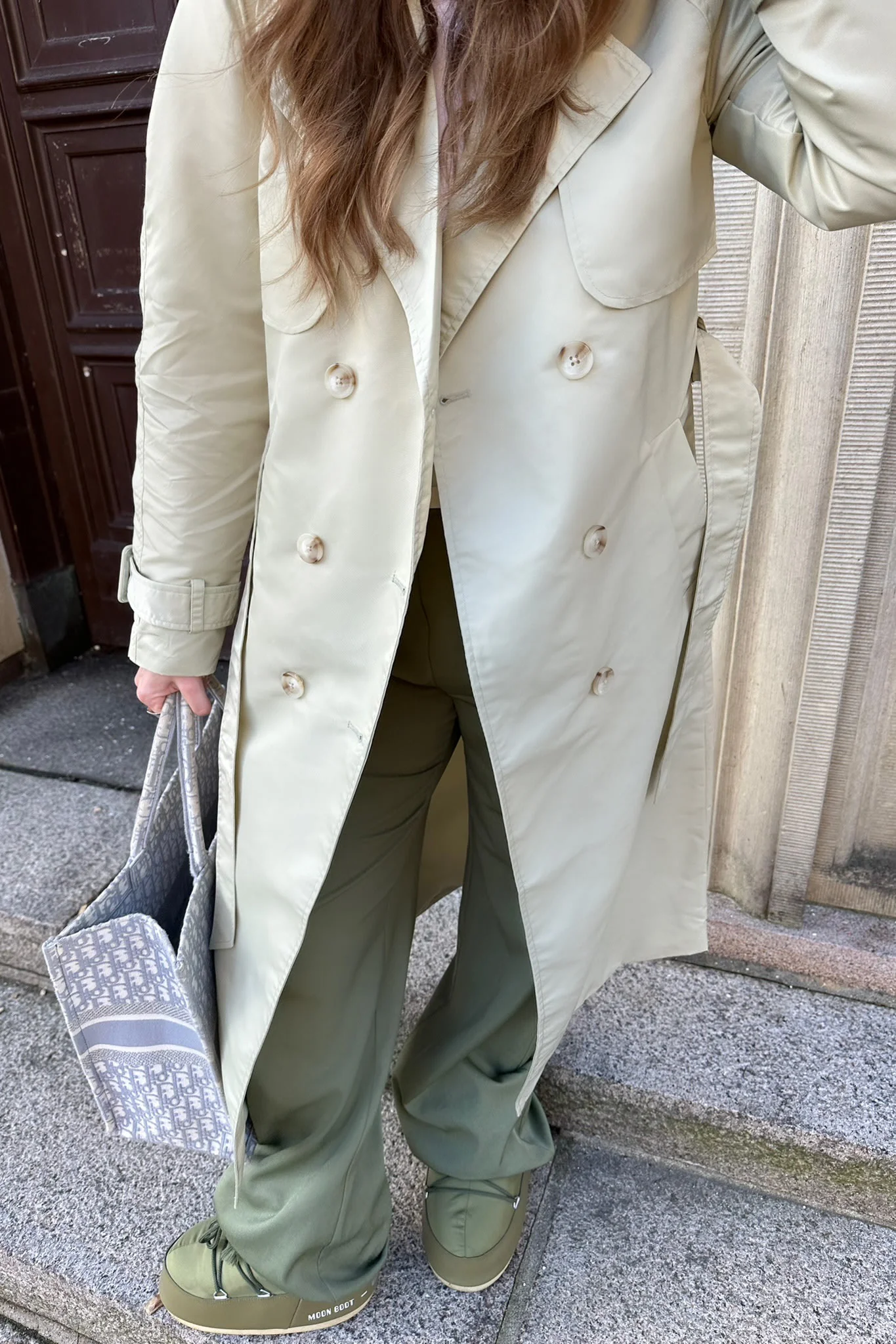 SNNeco LS Trenchcoat Nylon - Birch - Image 2