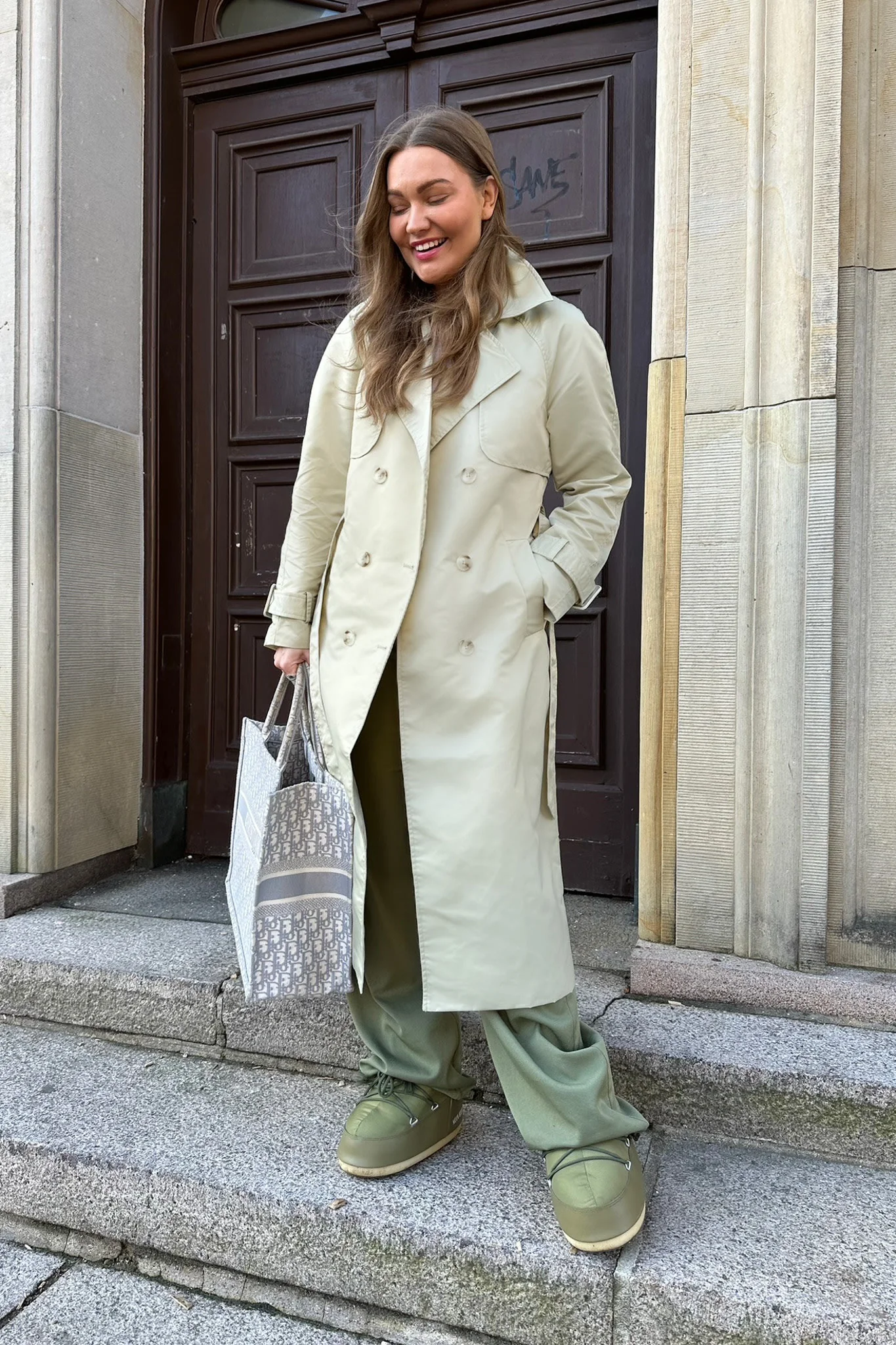 SNNeco LS Trenchcoat Nylon - Birch - Image 3