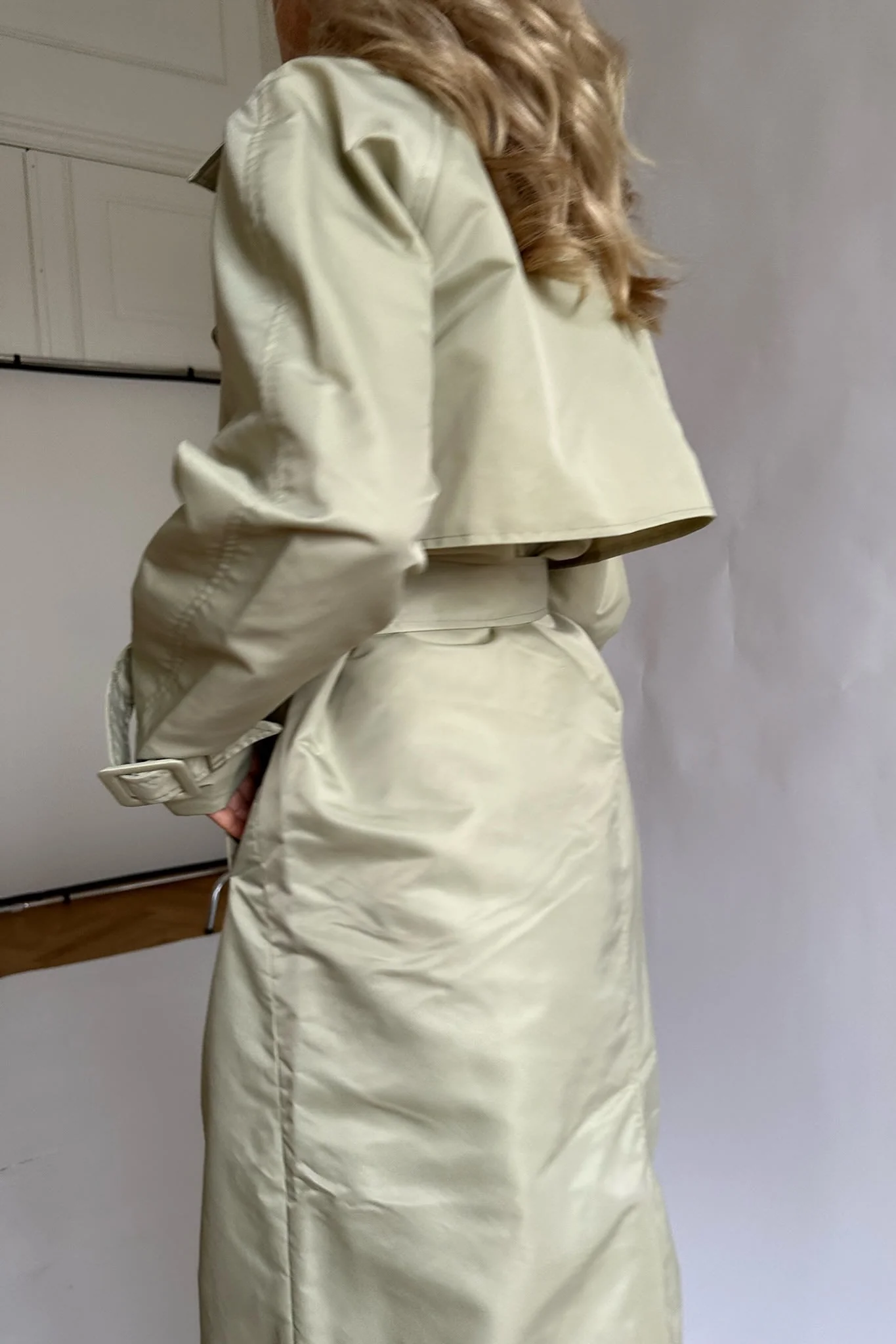 SNNeco LS Trenchcoat Nylon - Birch - Image 9
